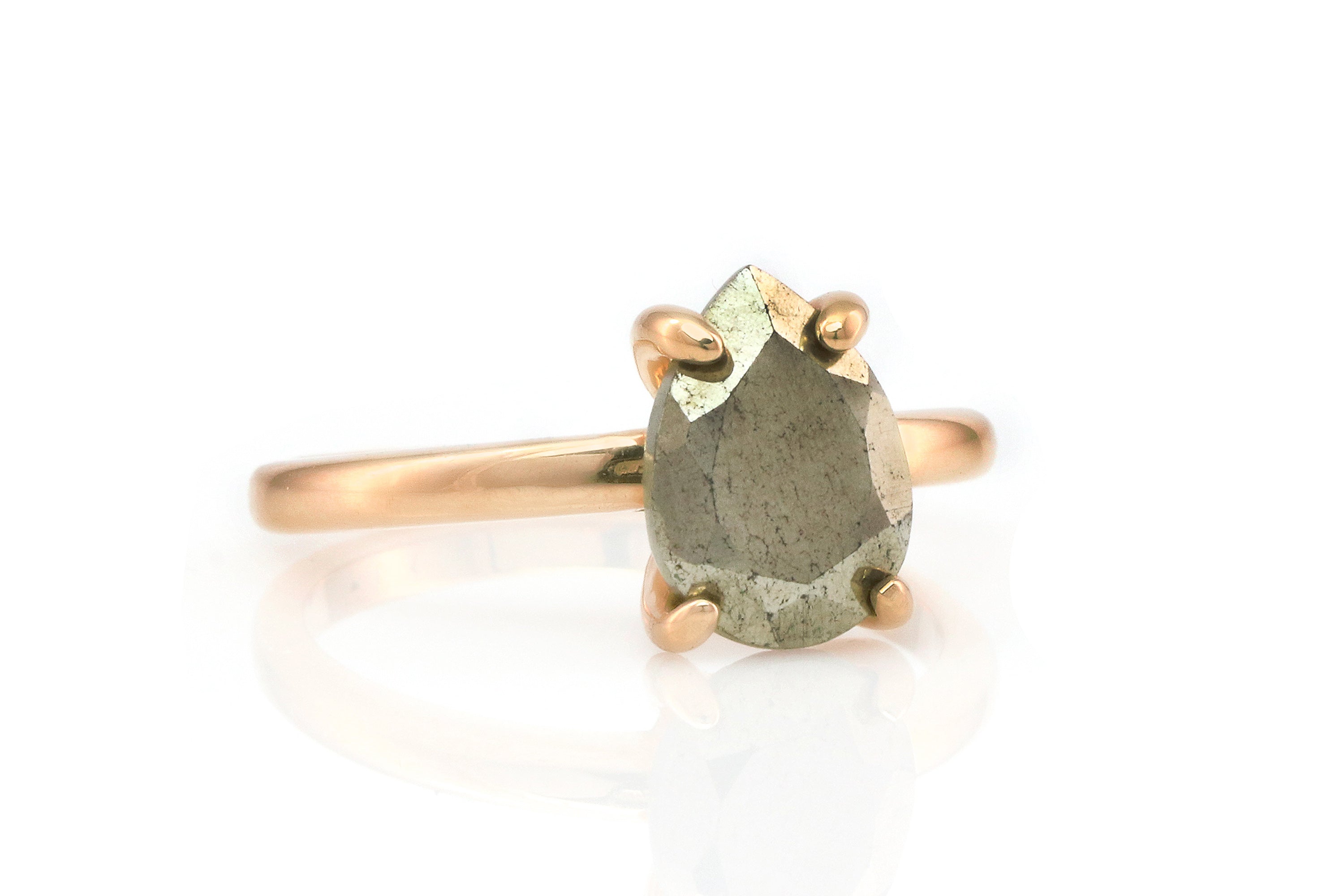 Darling Pyrite Stone Gold Filled Ring Rings Anemone Unique