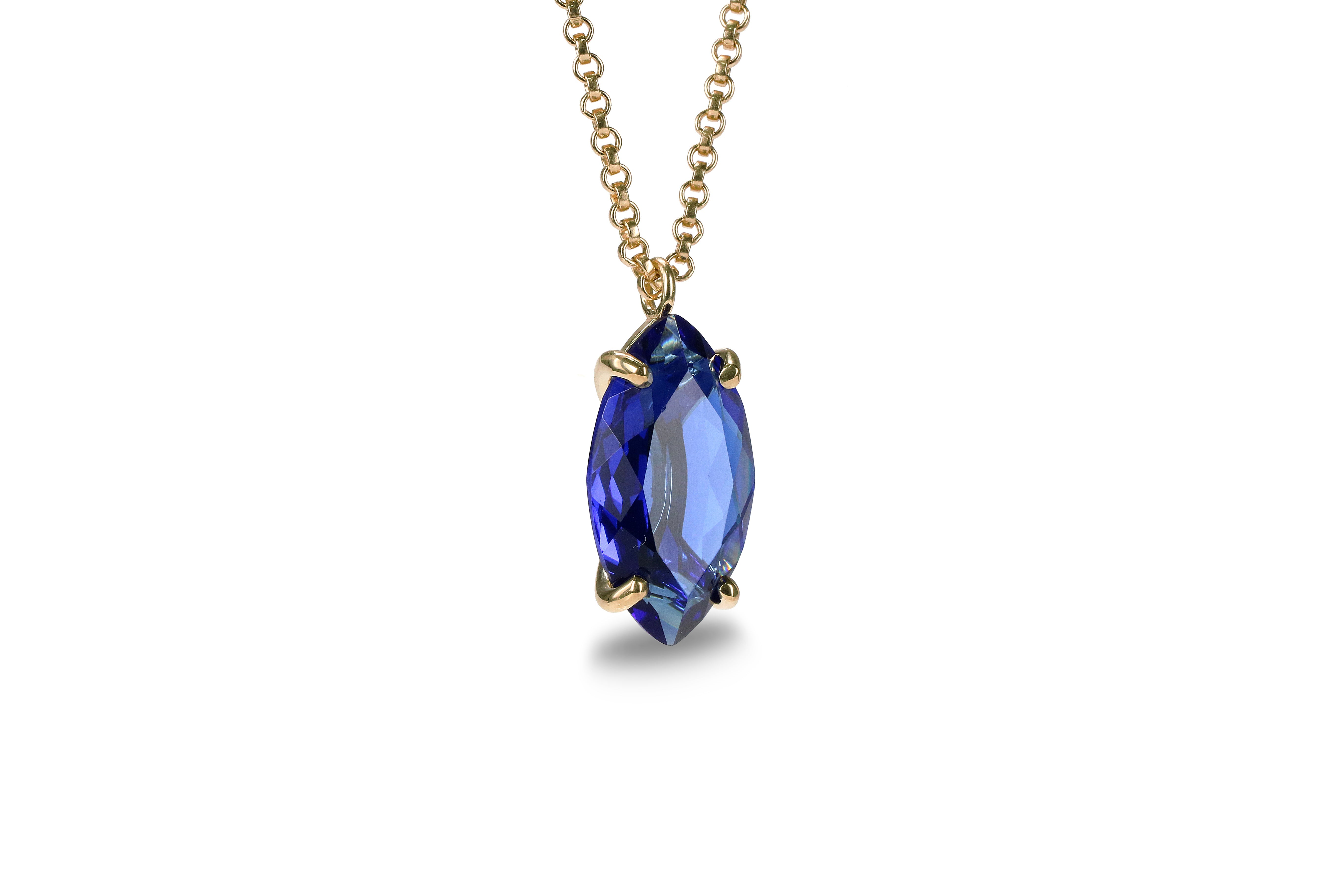 Brilliant Sapphire Necklace for Women necklaces Anemone Jewelry