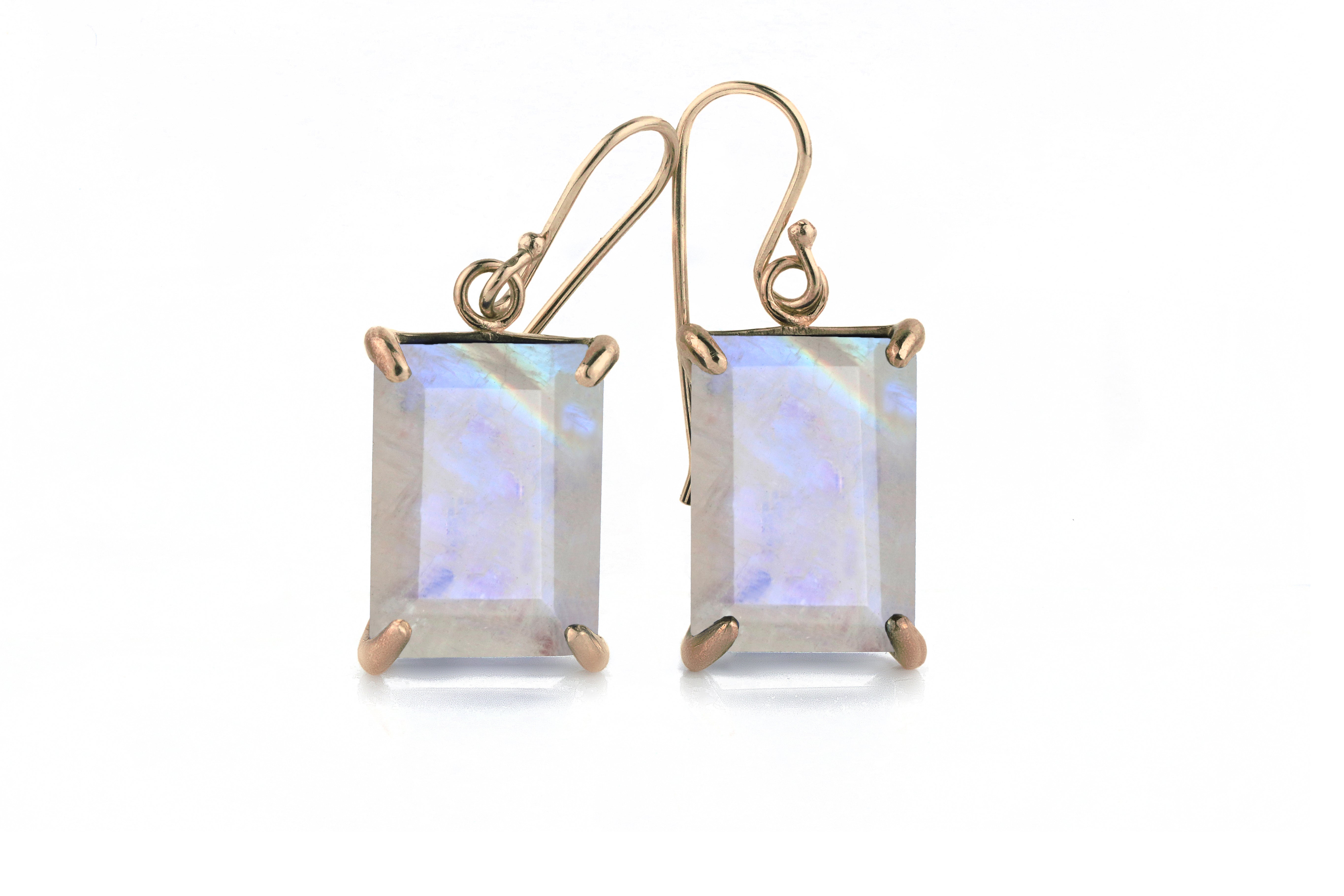Charming Statement Moonstone Earrings Earrings Anemone Jewelry