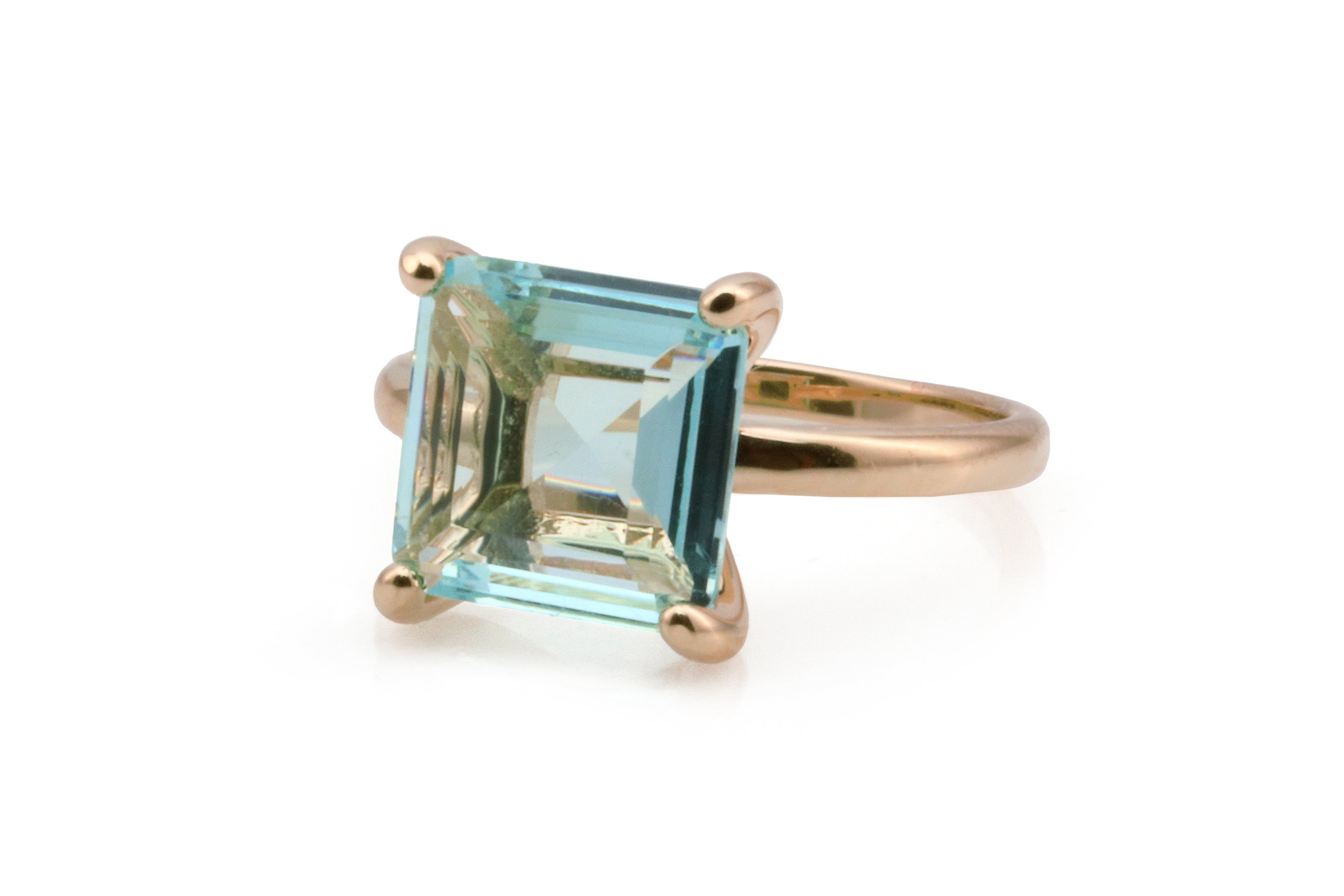 Chic Birthstone Rose Gold Topaz Ring Rings Anemone Unique