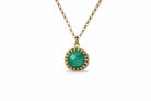 Round Malachite 14k Gold Filled Necklace necklaces Anemone Jewelry