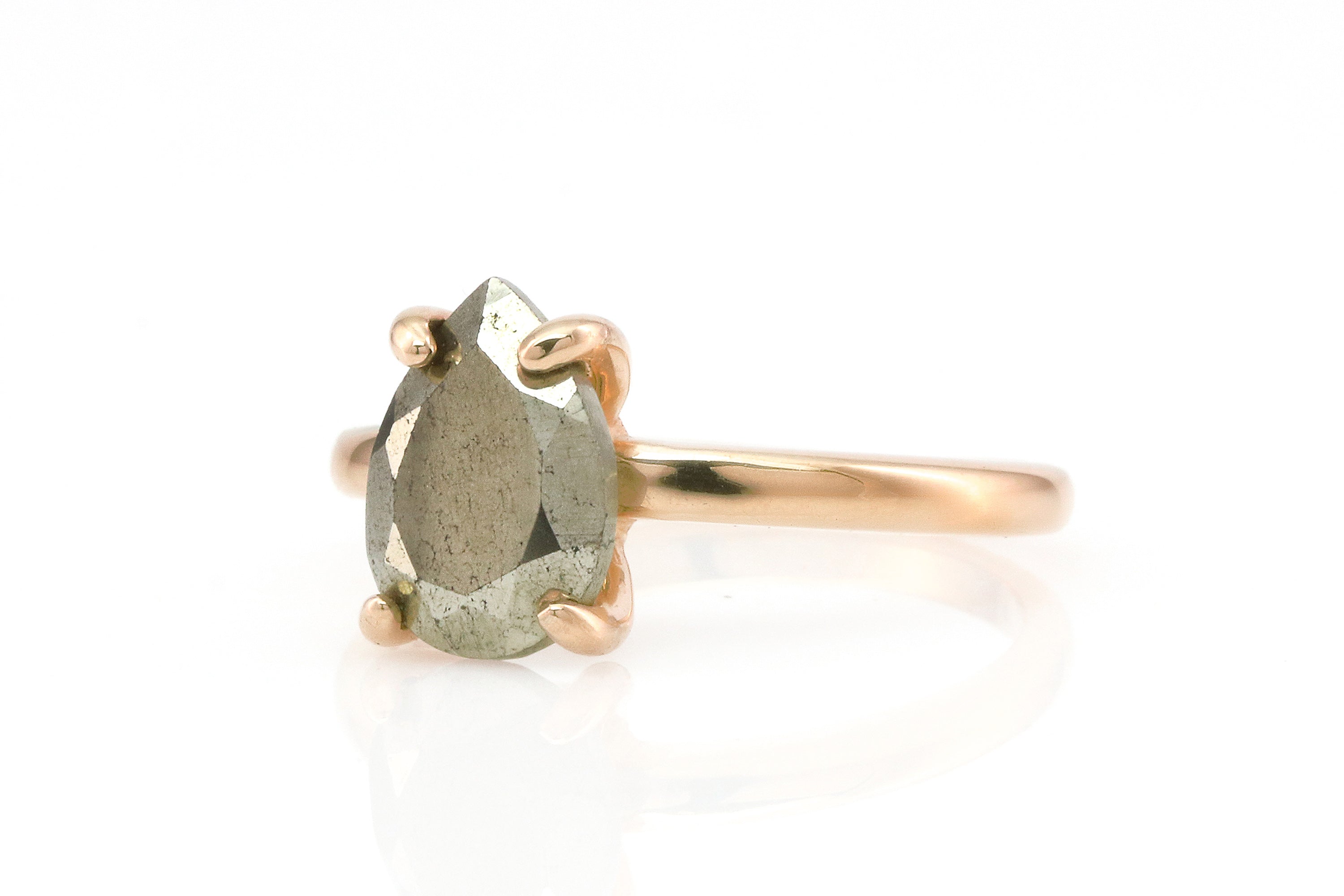 Unique Pyrite Ring in Sterling Silver Rings Anemone Unique