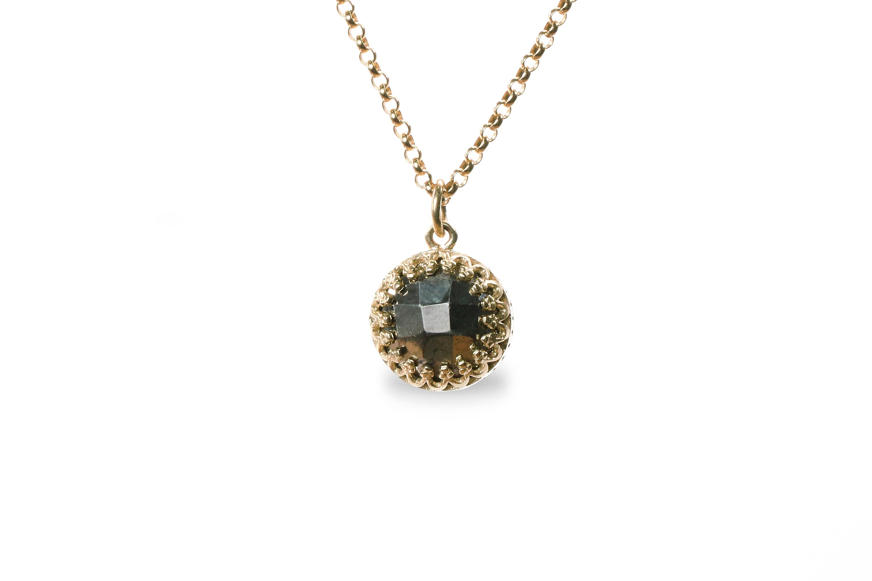 Delicate Pyrite Gold Filled Necklace necklaces Anemone Jewelry