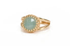 Aquamarine Gemstone in 925 Sterling Silver Rings Anemone Jewelry