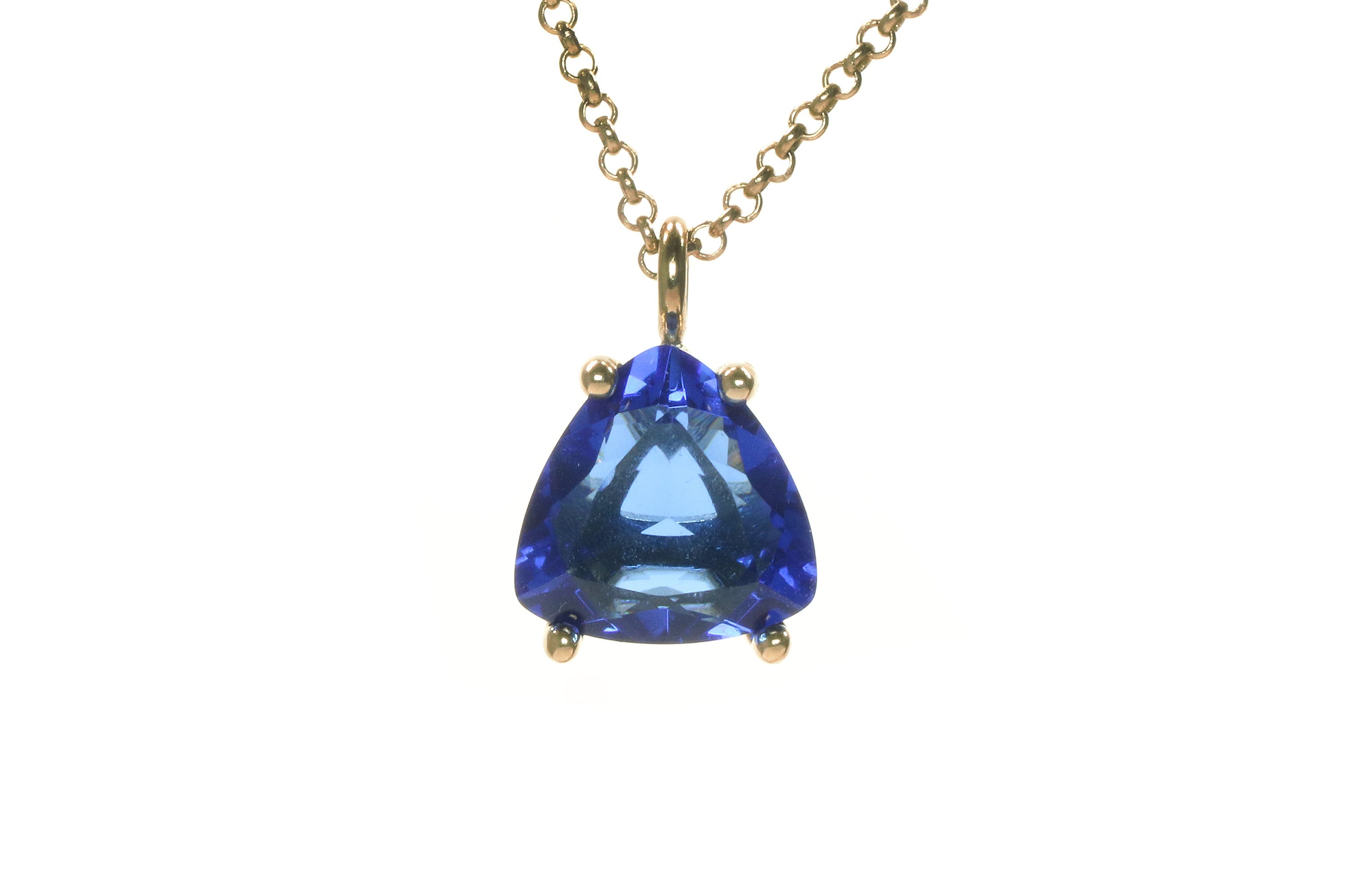 Glamorous Sapphire Jewelry Gold Filled Necklace necklaces Anemone Unique