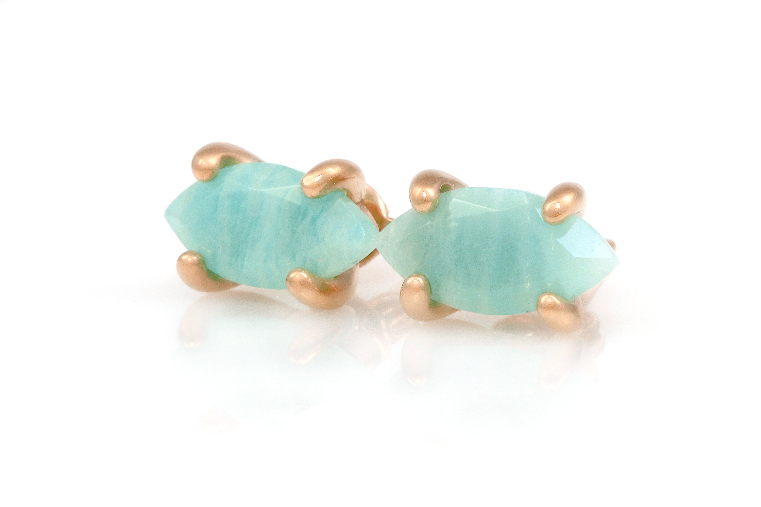 Lovely Amazonite Jewelry Sterling Silver Earrings Earrings Anemone Unique