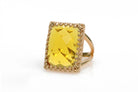 Citrine Ring in 925 Sterling Silver Rings Anemone Jewelry