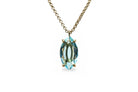 Marquise Blue Topaz Silver Necklace necklaces Anemone Jewelry