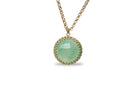 Luscious Green Aventurine Gold Necklace necklaces Anemone Jewelry