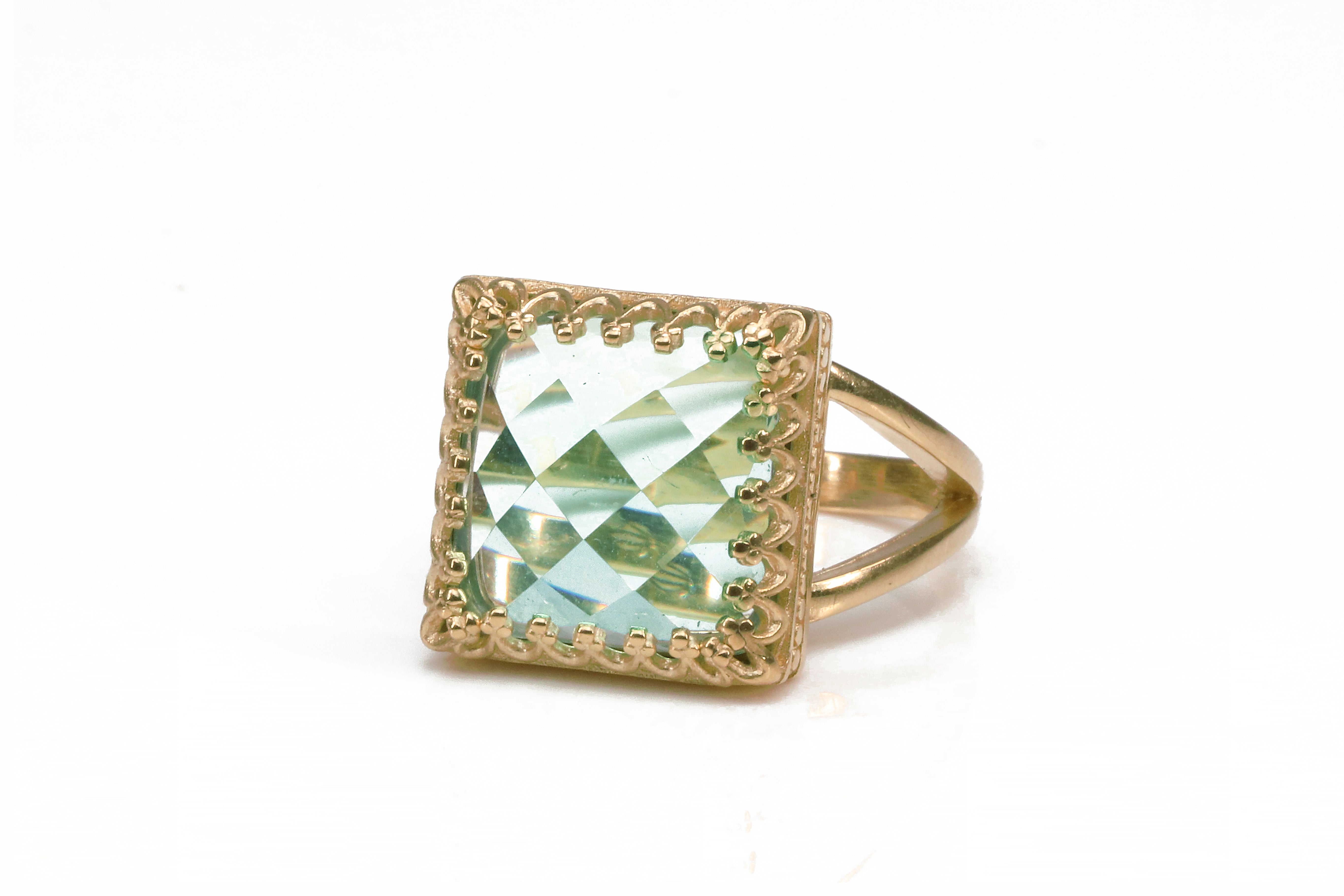 Stunning Blue Topaz in 925 Sterling Silver Rings Anemone Jewelry