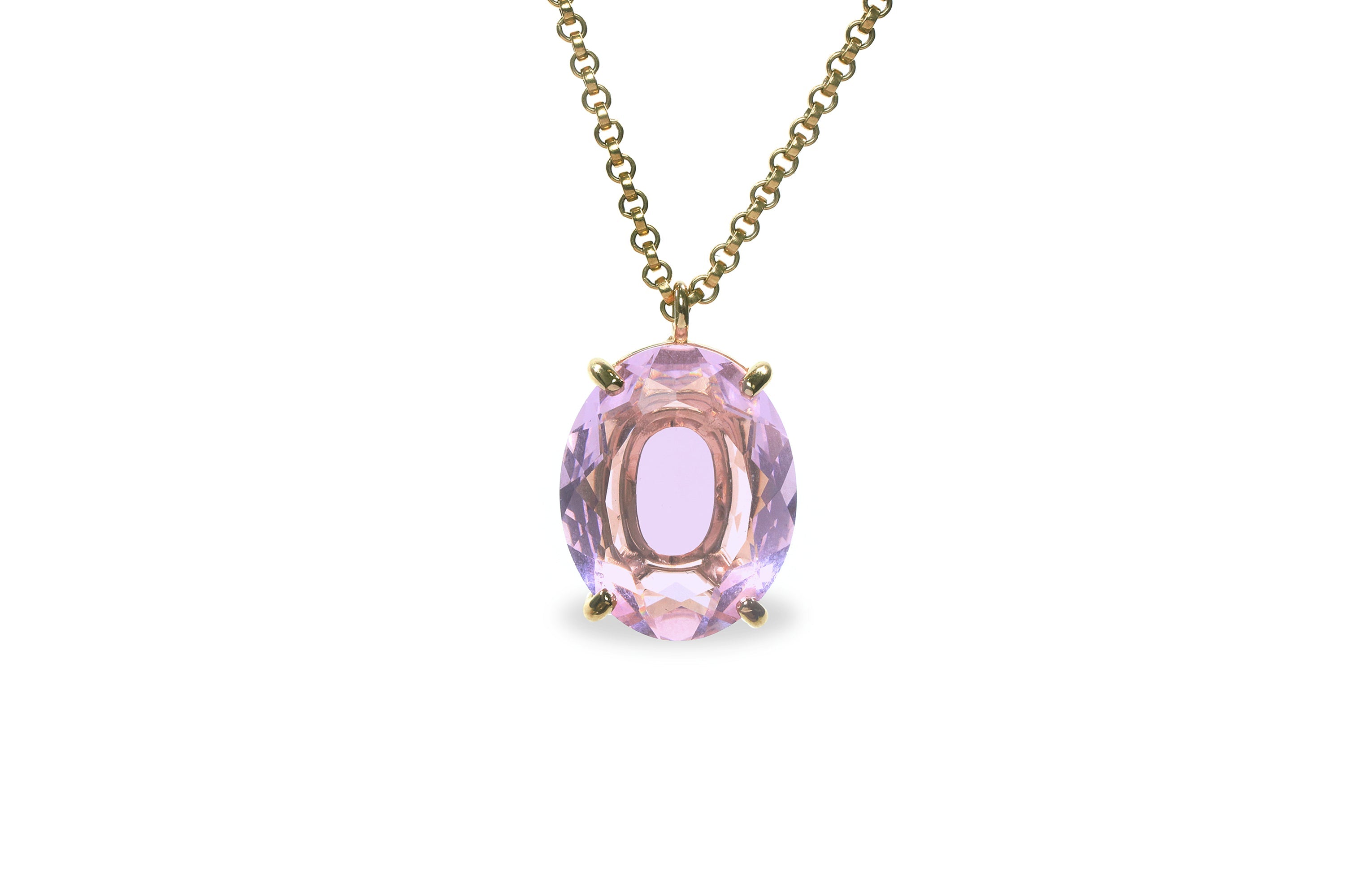 Charming Rose Quartz Gold Filled Necklace necklaces Anemone Jewelry