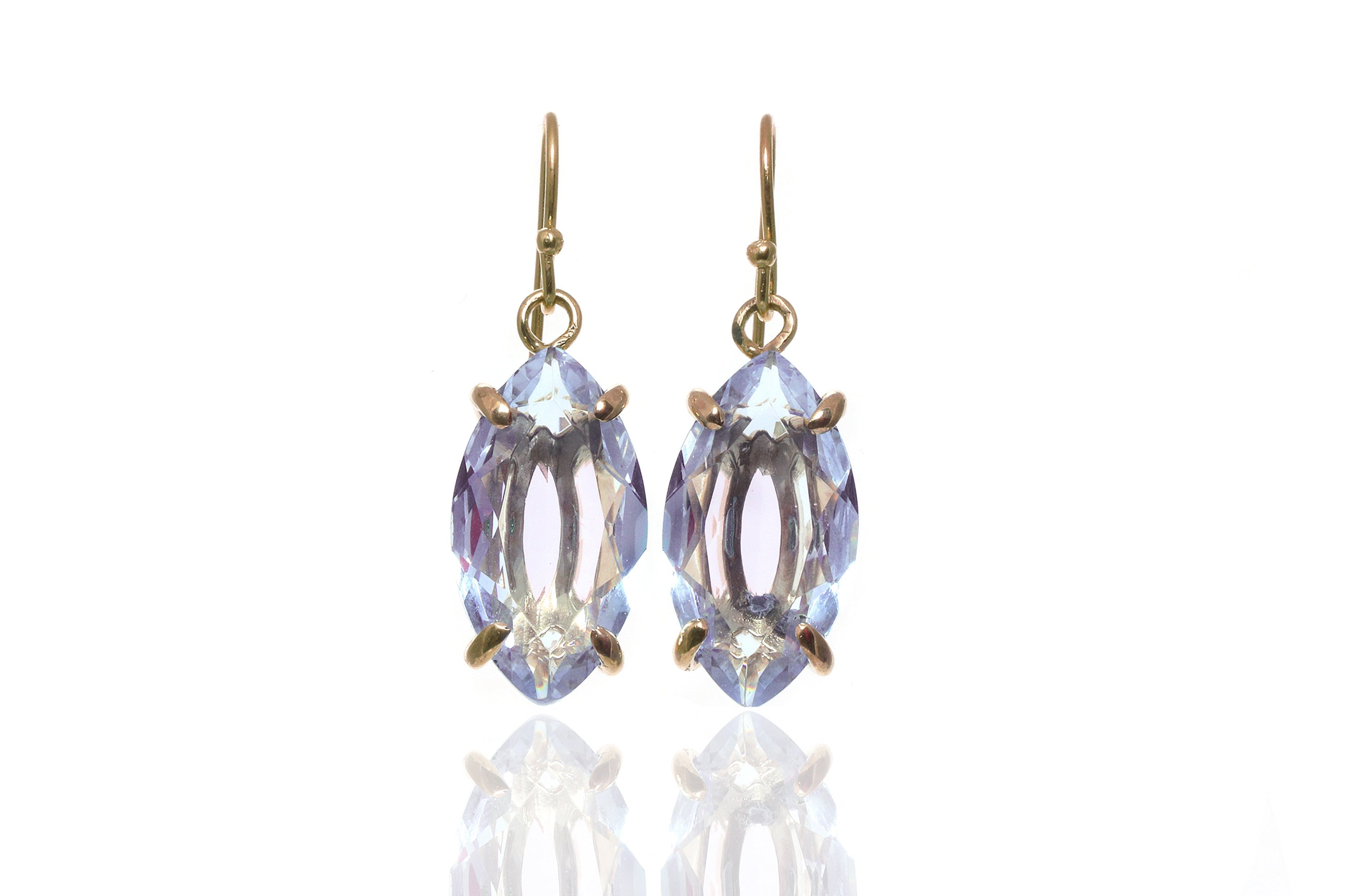 Lustrous Tanzanite Sterling Silver Earrings Earrings Anemone Jewelry