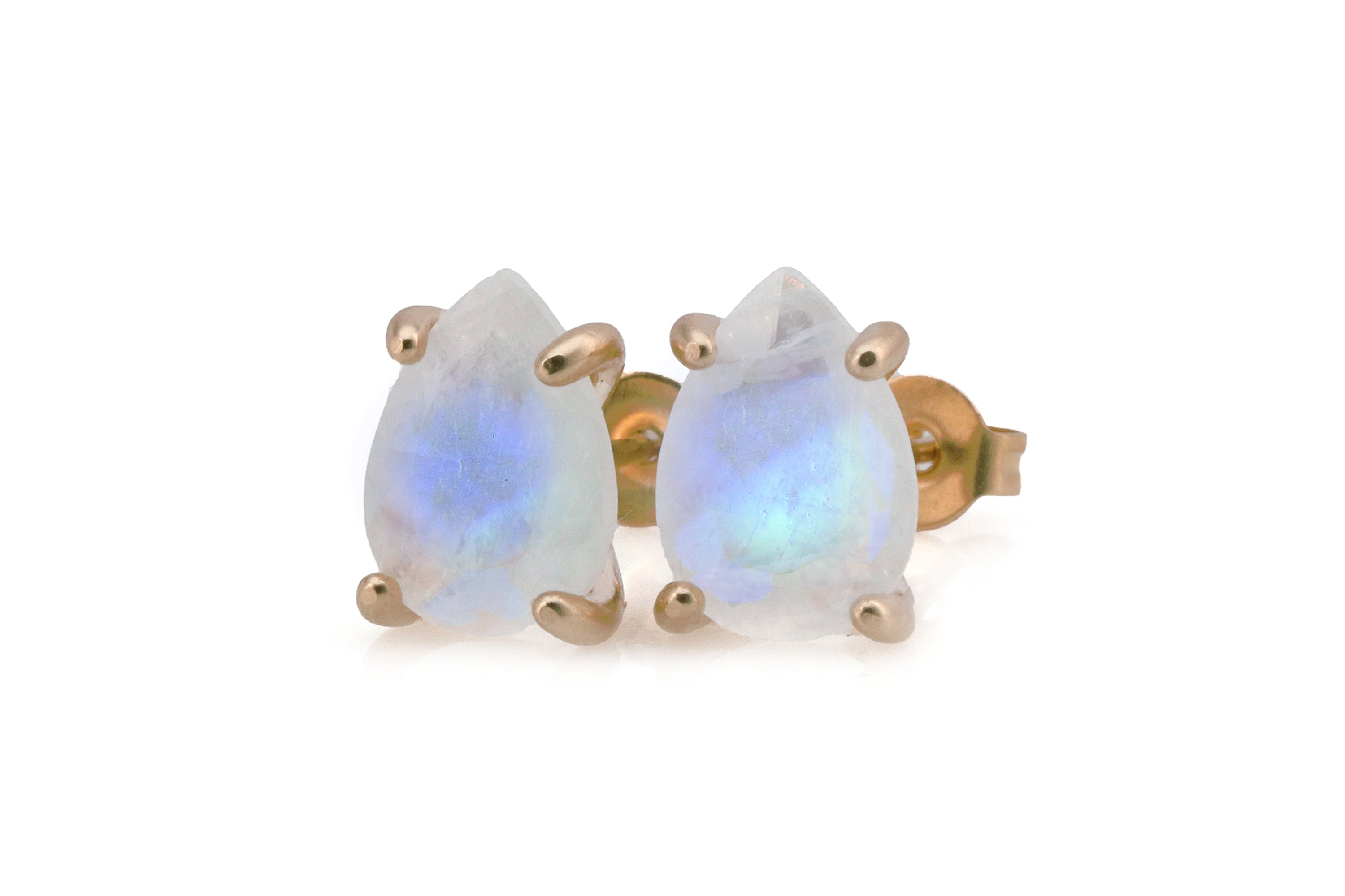 Delicate Moonstone Sterling Silver Earrings Earrings Anemone Unique