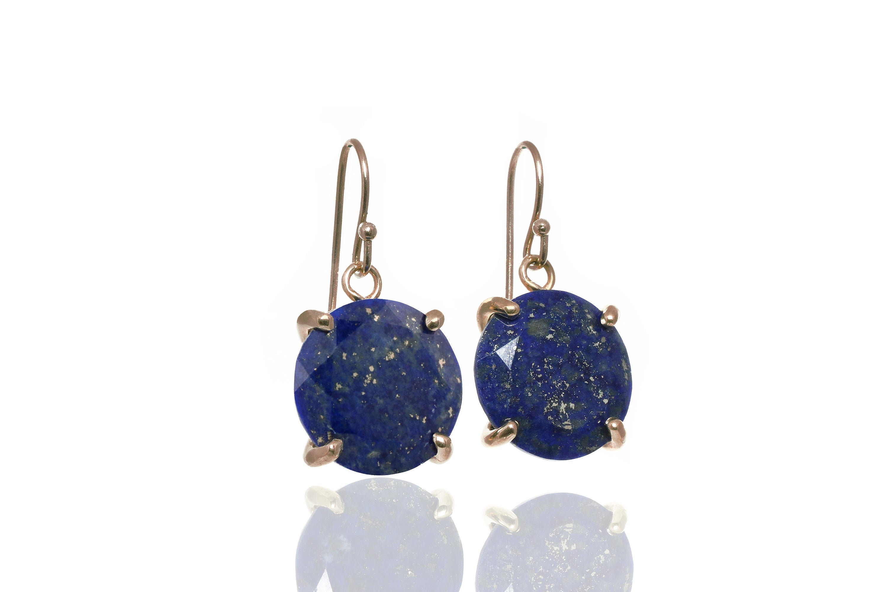 Lapis Lazuli in 14k Gold Filled Dangle Earrings Earrings Anemone Jewelry