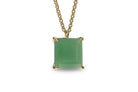 Green Aventurine Statement Crystal Pendant Necklace necklaces Anemone Jewelry