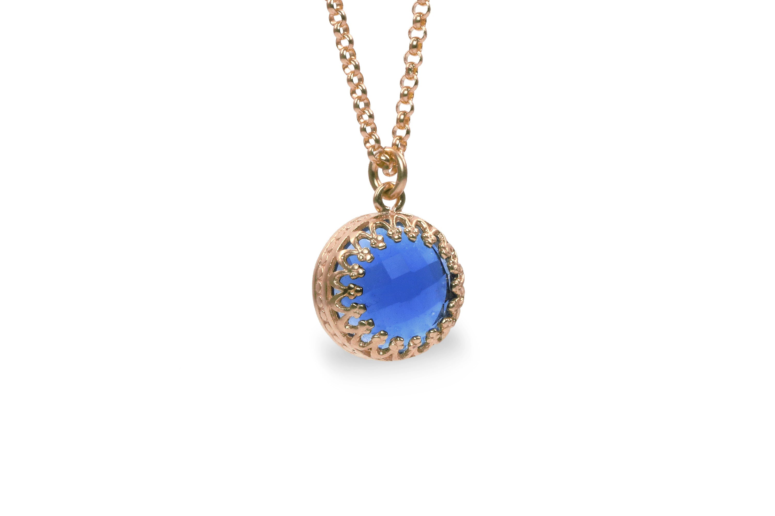Delicate Sapphire Gold Filled Necklace necklaces Anemone Jewelry