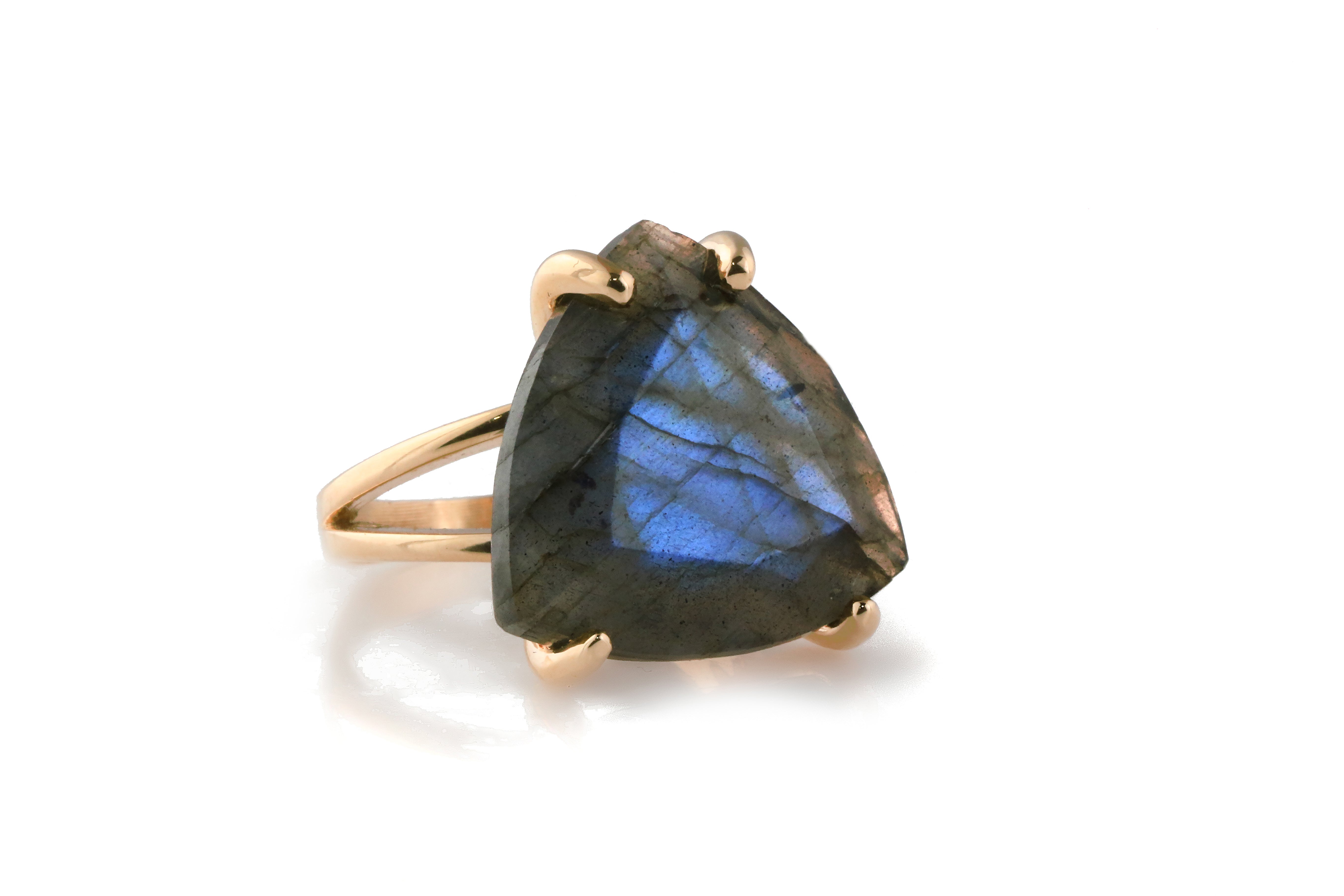 14K Gold 14CT Labradorite Ring Rings Anemone Jewelry