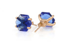 Elegant Blue Sapphire Earrings in Gold Earrings Anemone Unique