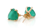 Trillion Green Onyx Gold Earrings Earrings Anemone Unique