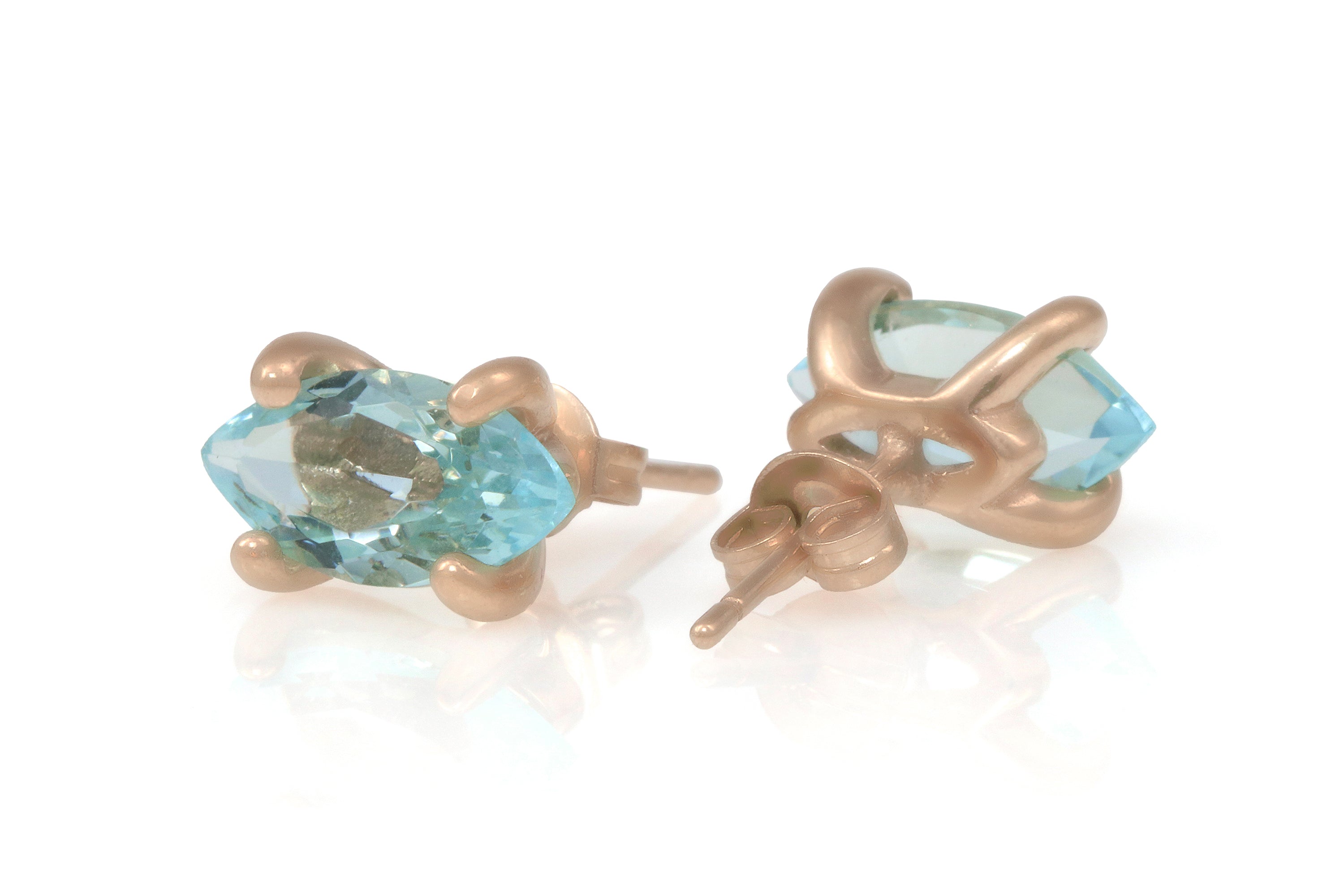 Blue Topaz Gold Filled Earrings Earrings Anemone Unique