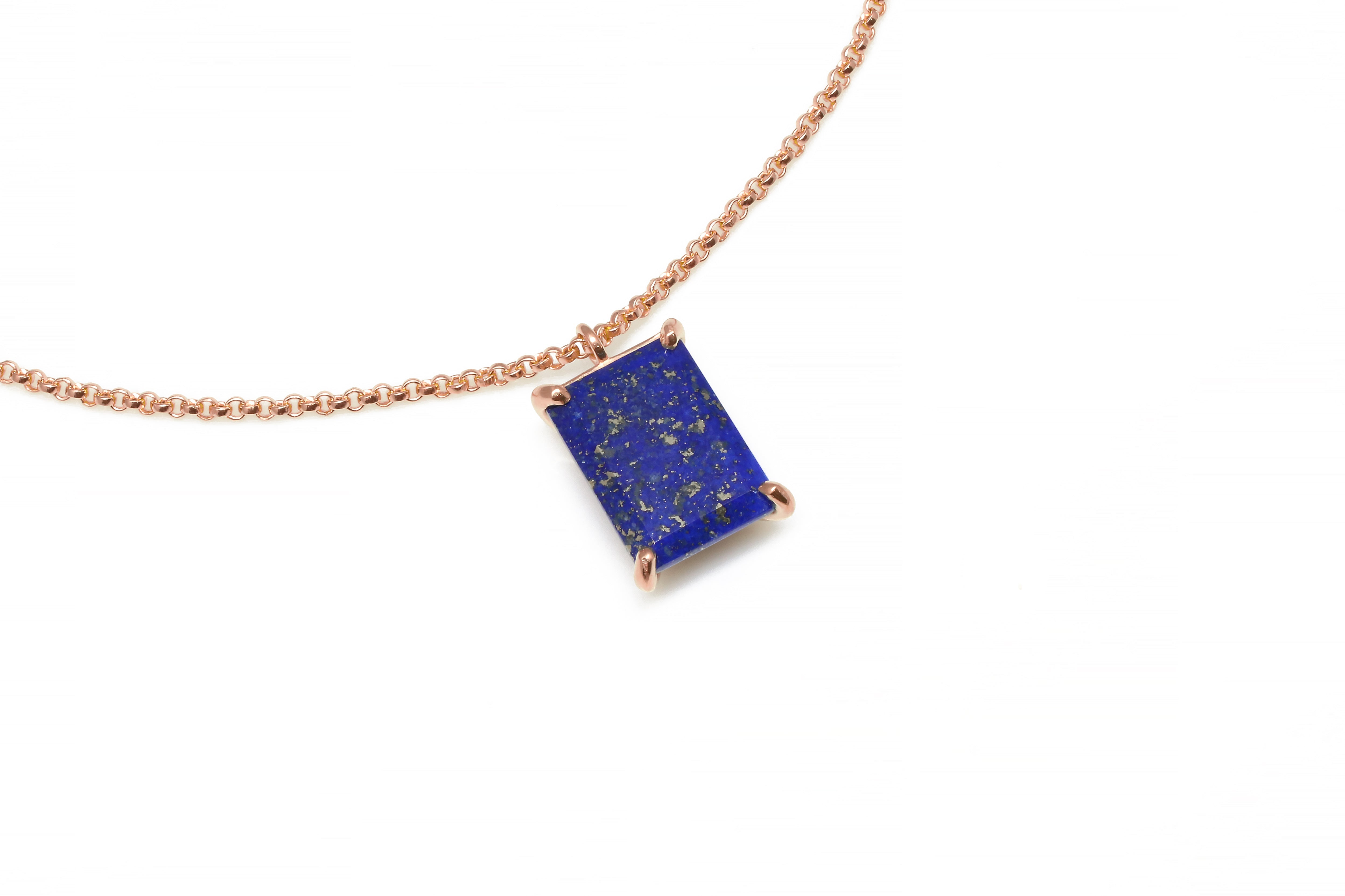 Lapis Lazuli 14k Gold Pendant Necklace necklaces Anemone Jewelry