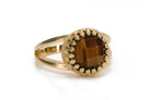 Stackable Dainty Tiger Eye 14k Gold Filled Ring Rings Anemone Jewelry