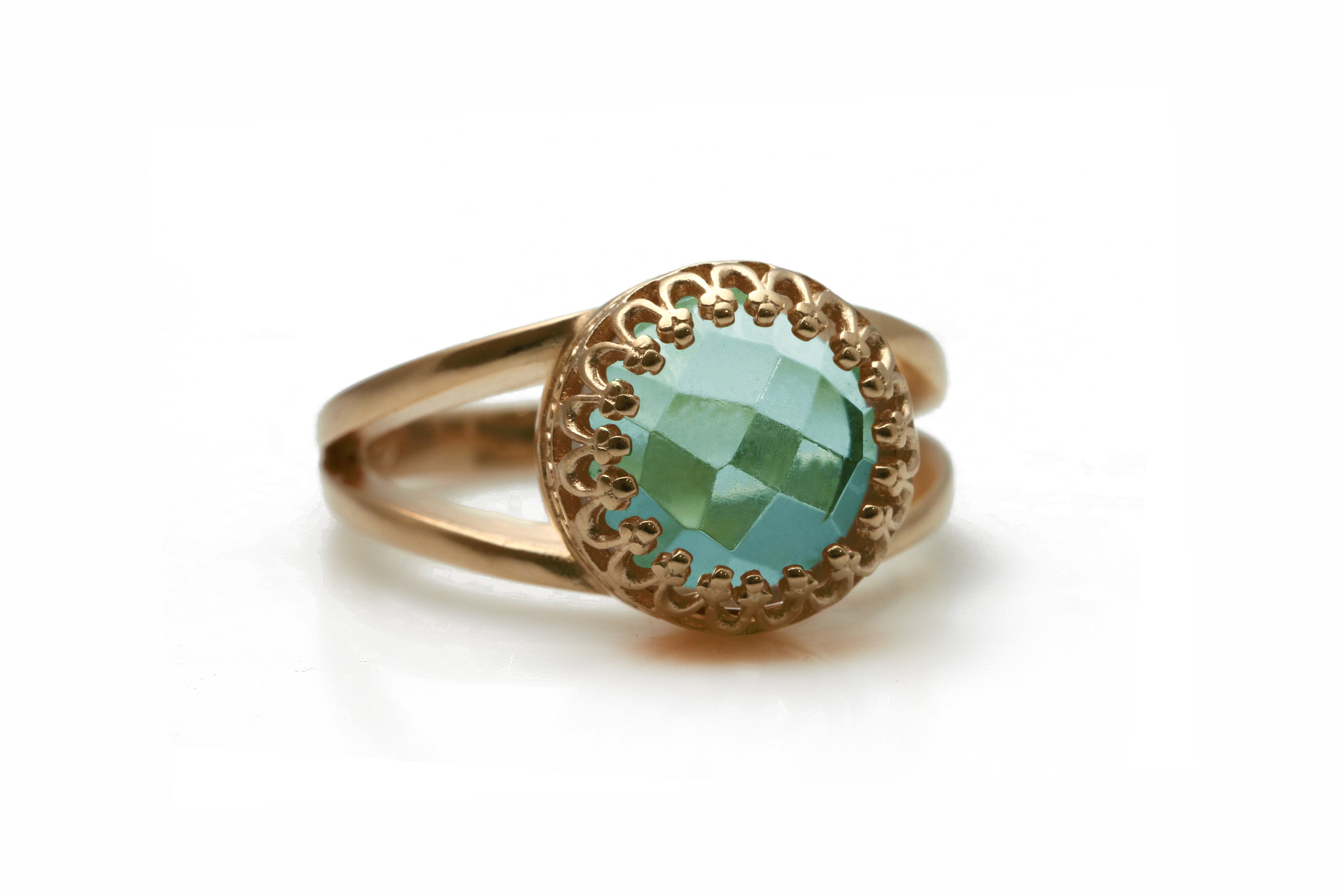 Blue Topaz Ring in 14k Gold Filled Rings Anemone Jewelry