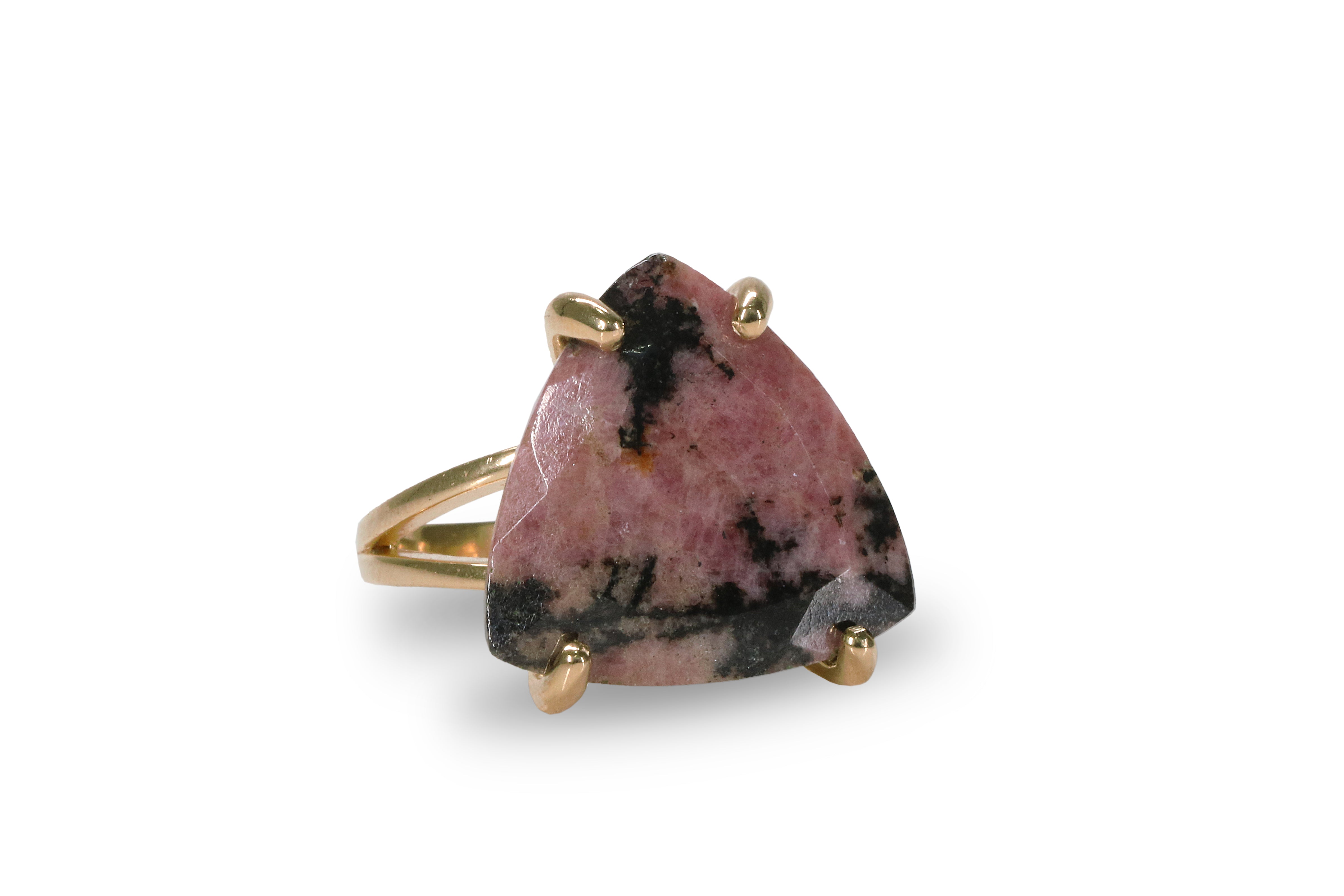 Rhodonite Ring in 14k Gold-filled Ring Band Rings Anemone Jewelry