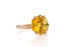 Stylish Statement Citrine Rose Gold Ring Rings Anemone Unique