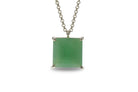 Green Aventurine Statement Crystal Pendant Necklace necklaces Anemone Jewelry