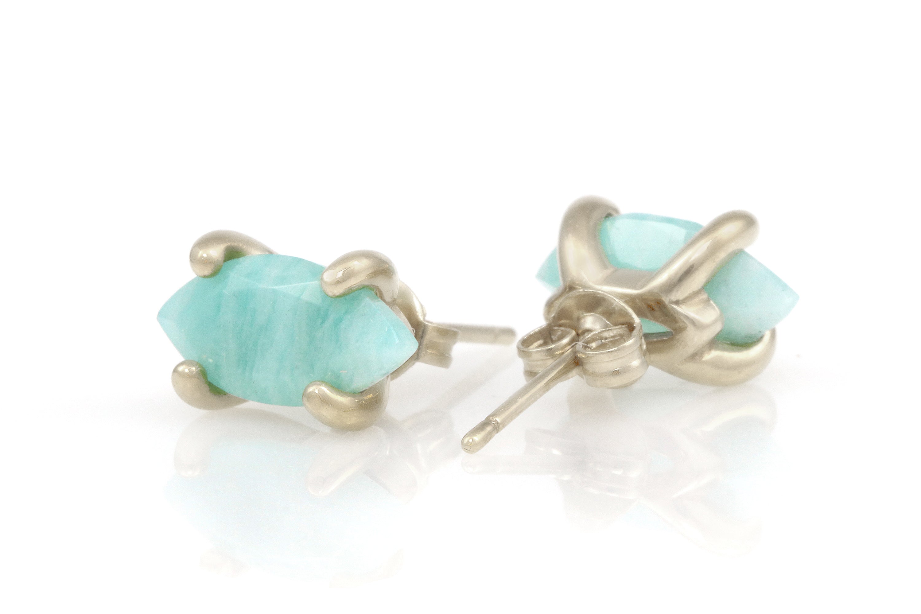 Lovely Amazonite Jewelry Sterling Silver Earrings Earrings Anemone Unique
