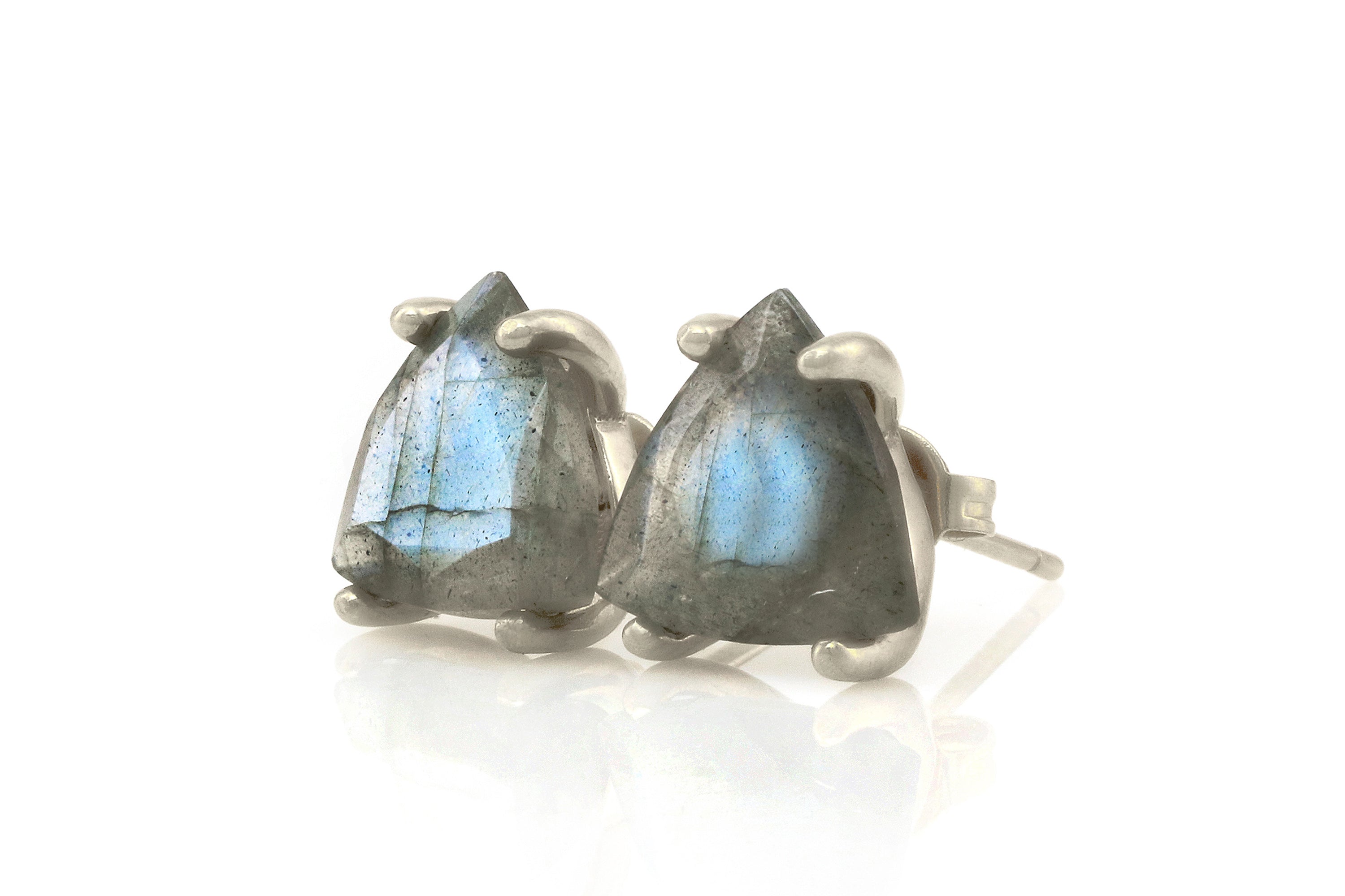 Intricate Labradorite Sterling Silver Earrings Earrings Anemone Unique