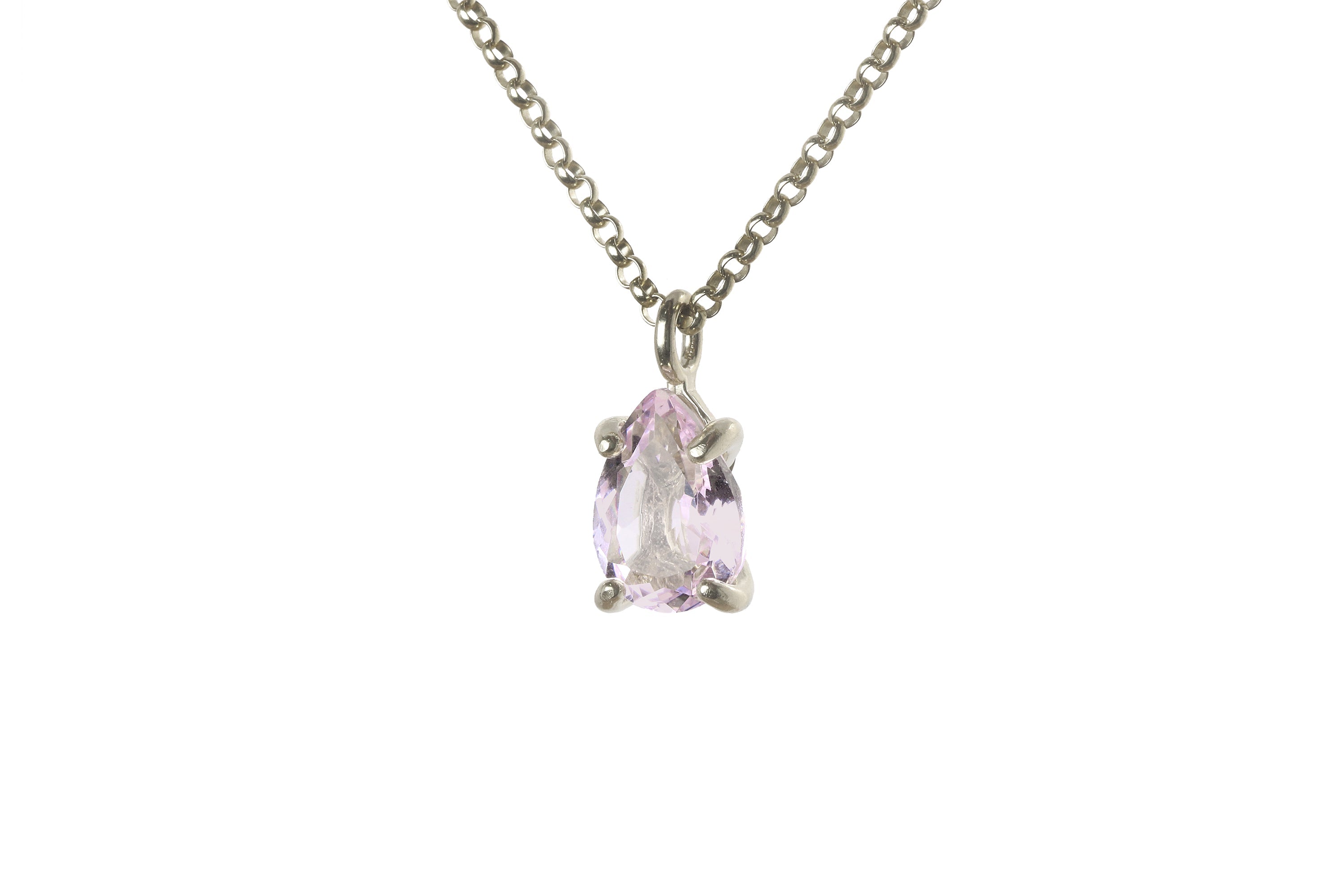 Rose Quartz Pendant Necklace necklaces Anemone Unique