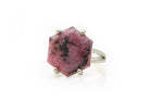 Fashionable Gold Cocktail Rhodonite Ring Rings Anemone Jewelry