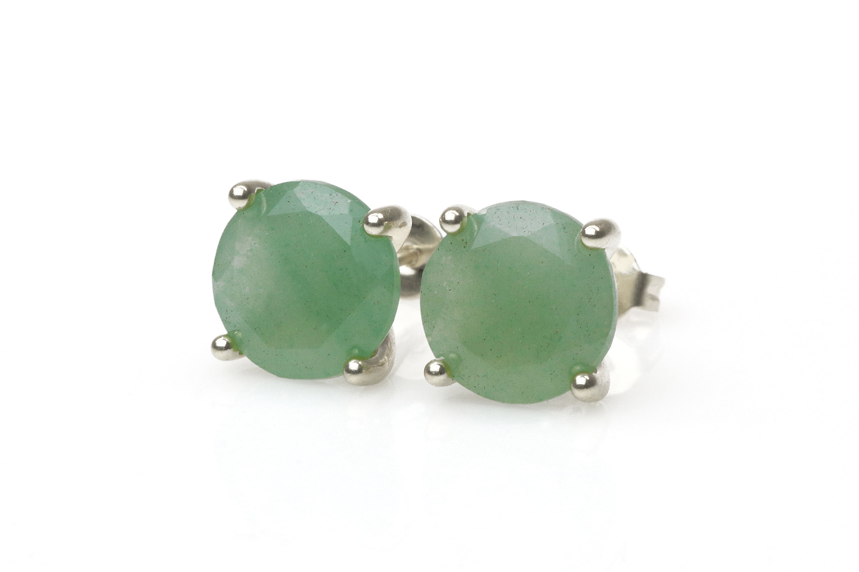 Green Aventurine Gold Earrings Earrings Anemone Unique