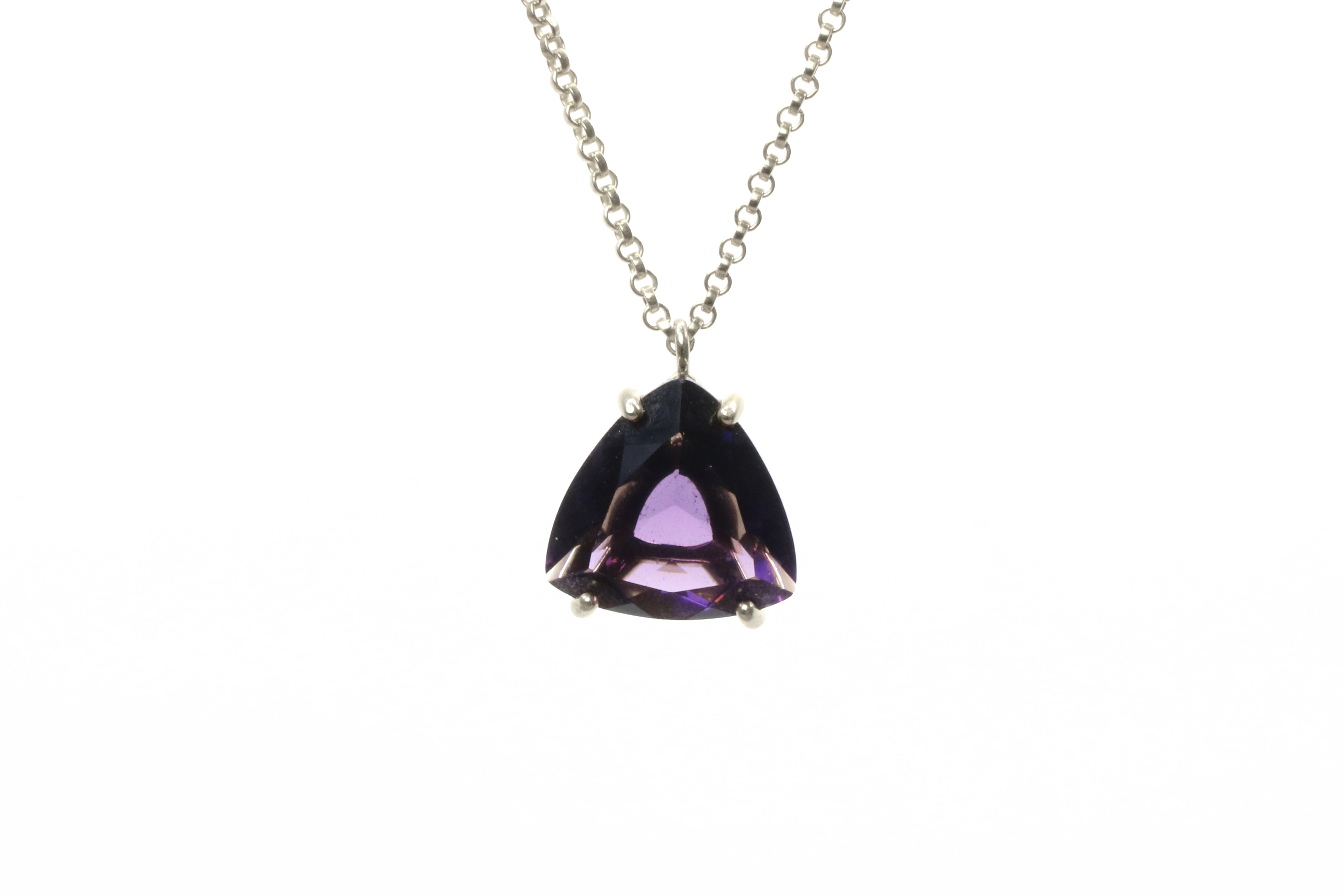 Vibrant Amethyst Jewelry Prong Necklace necklaces Anemone Jewelry