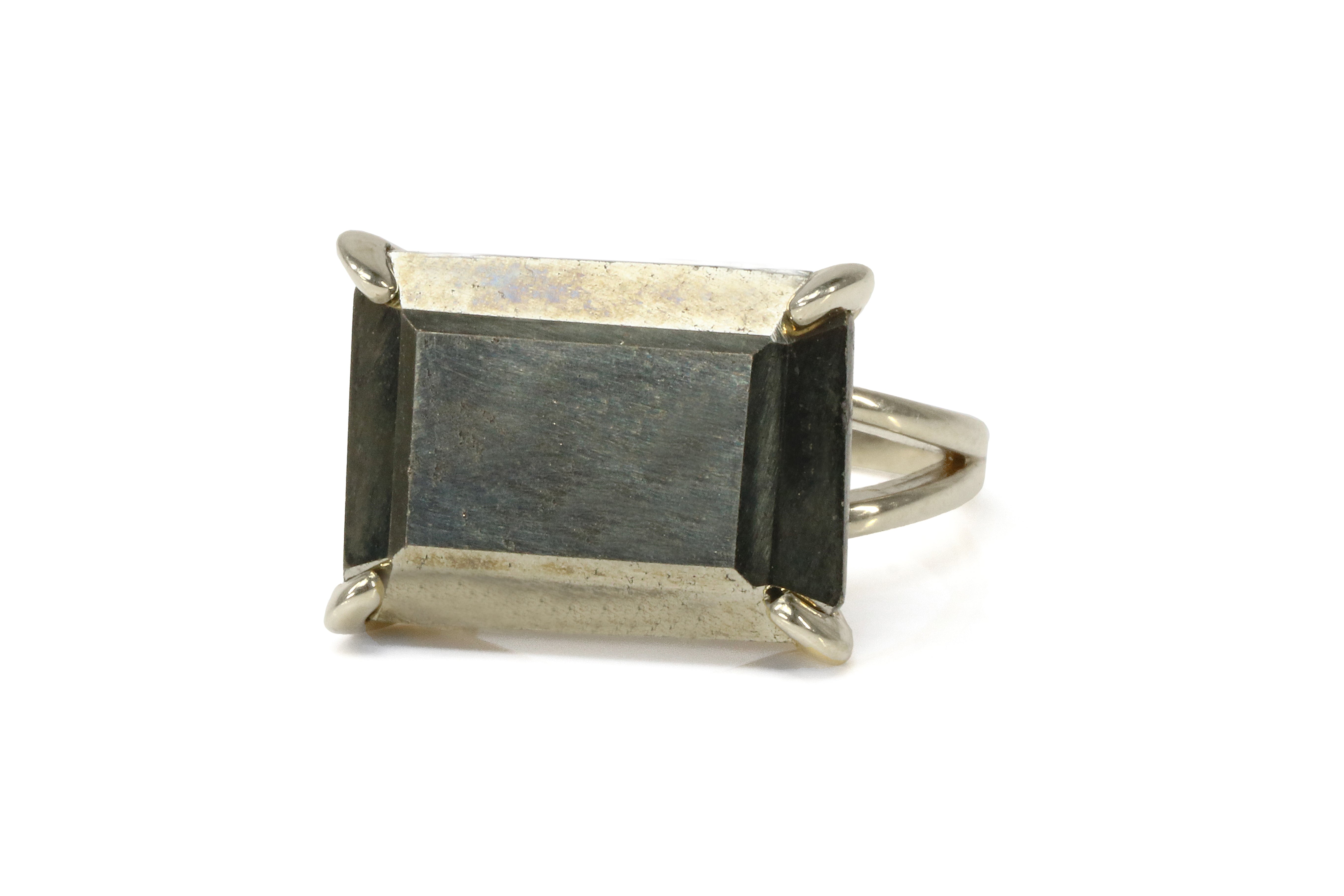 Stunning Pyrite Stone Ring in Sterling Silver Rings Anemone Jewelry