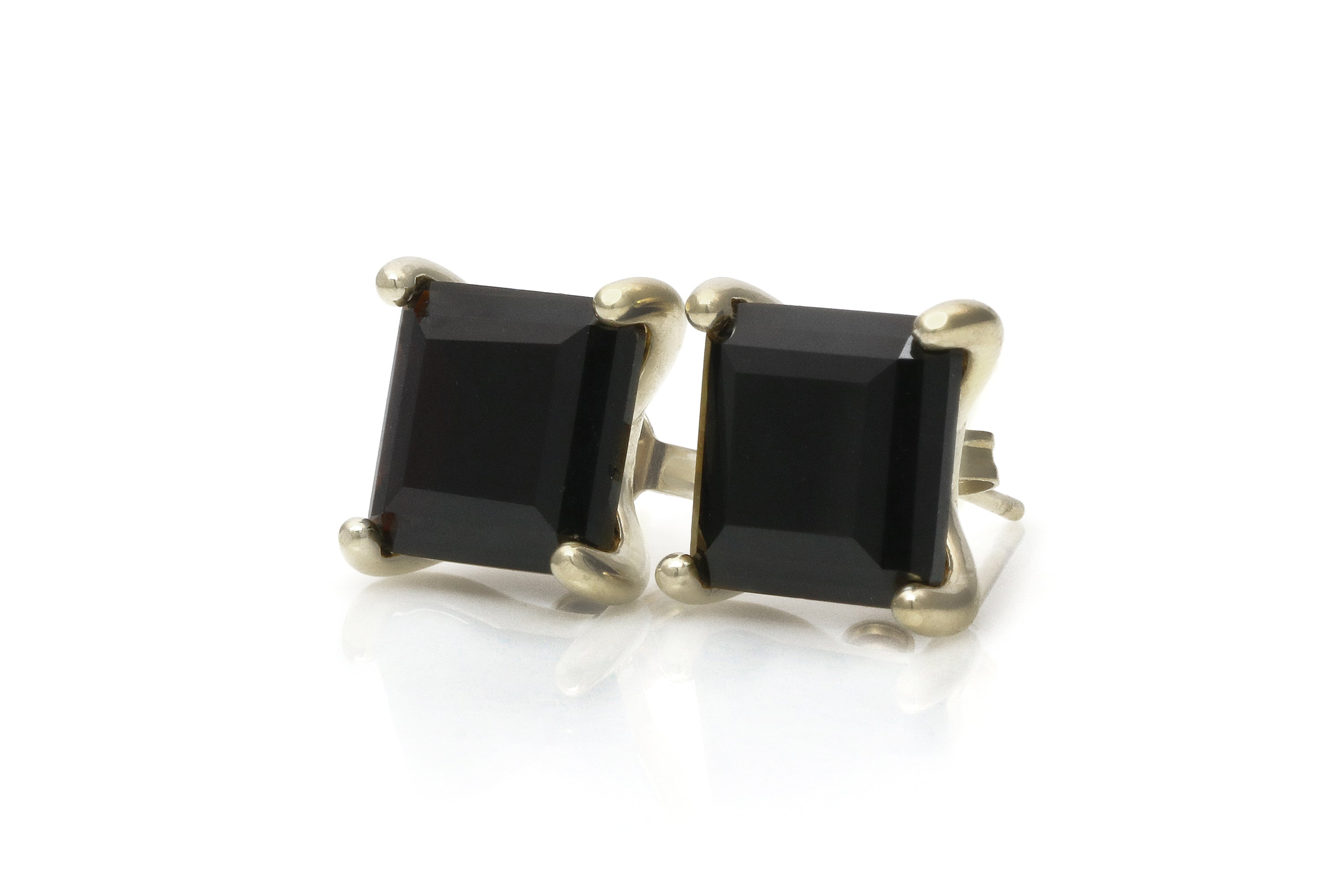 Simple Black Onyx Gold Earrings Earrings Anemone Unique