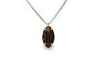 Marquise Smoky Quartz Necklace in 14k Gold necklaces Anemone Jewelry