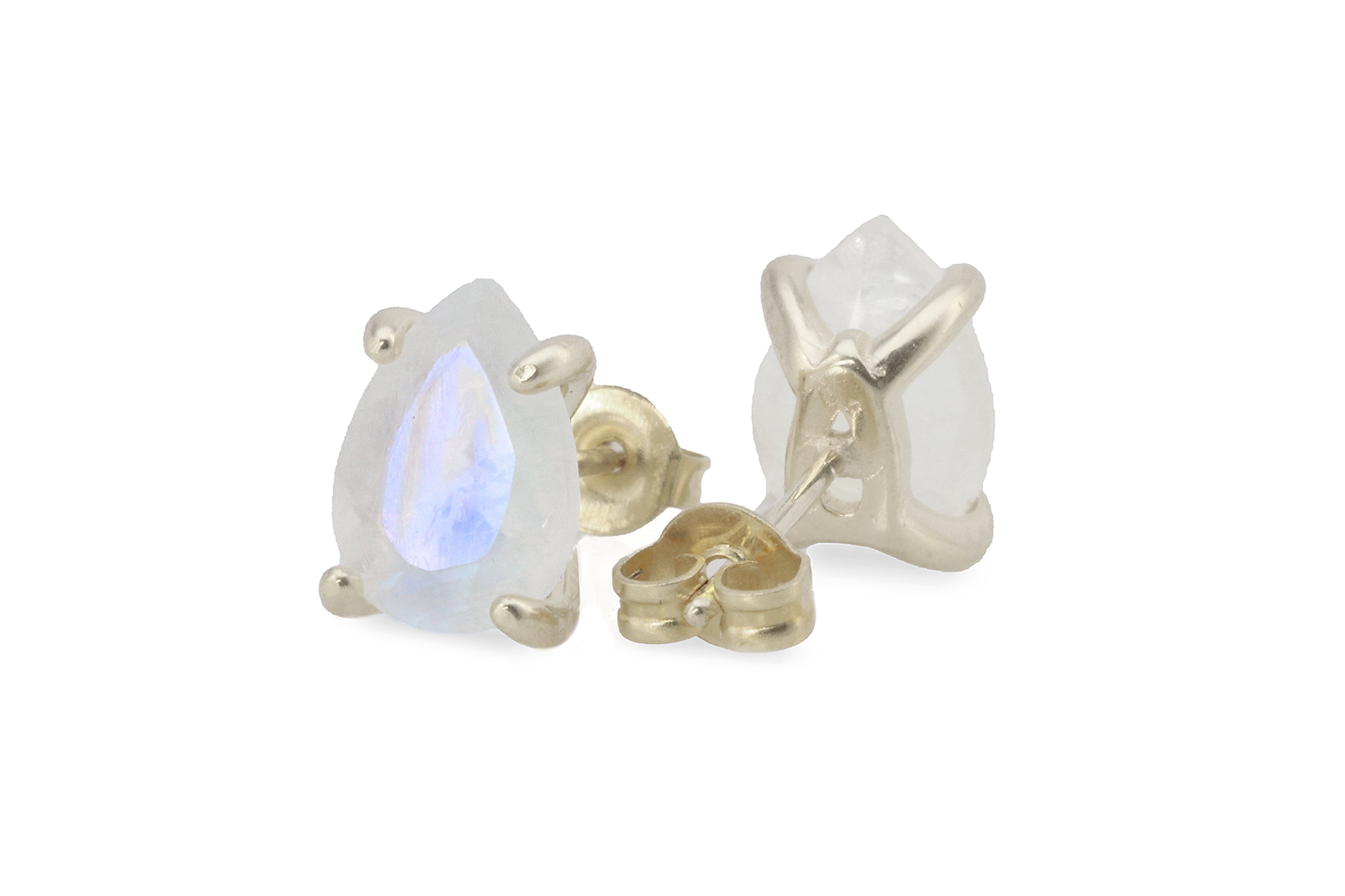 Delicate Moonstone Sterling Silver Earrings Earrings Anemone Unique