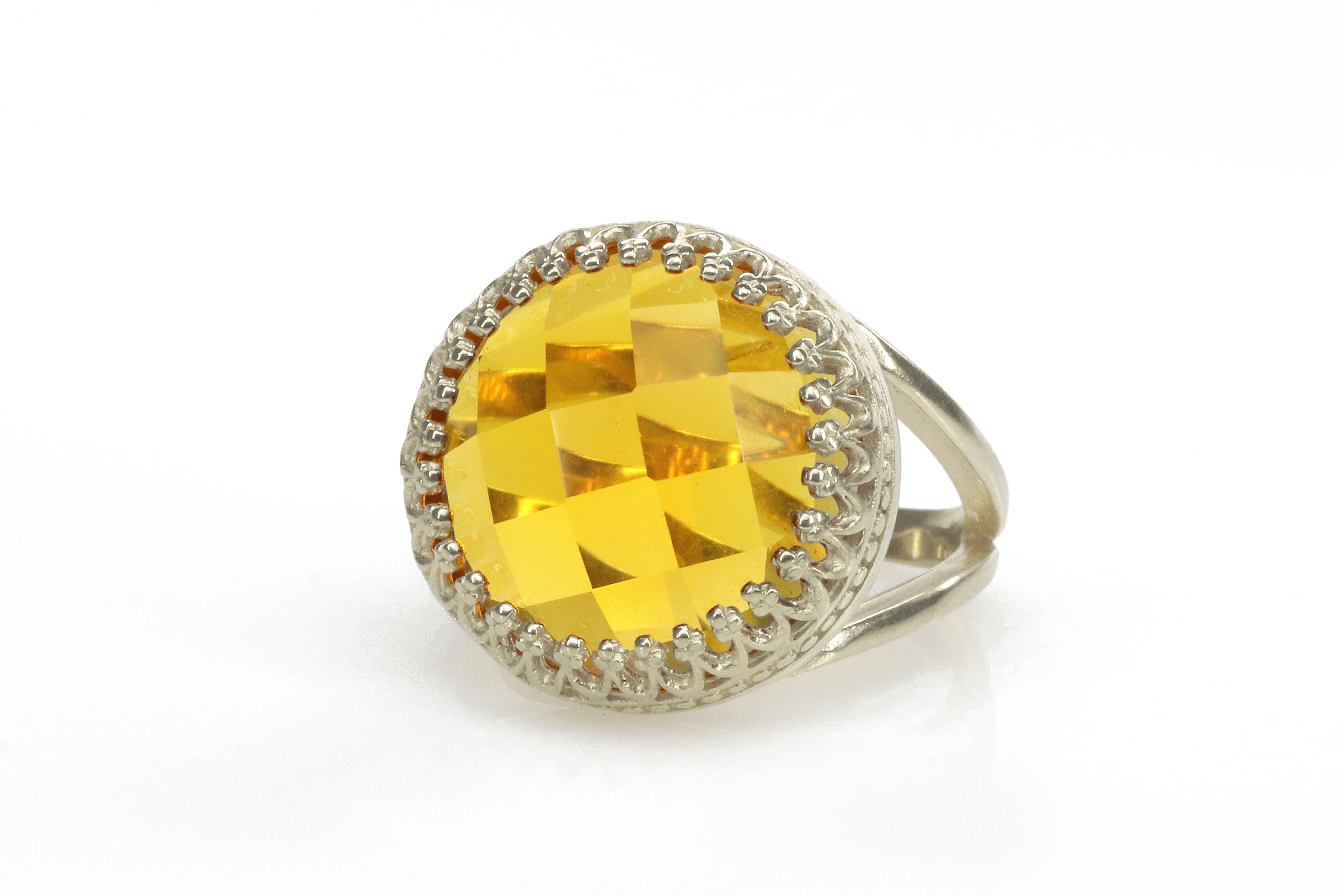 Citrine Ring in 14k Gold-filled Band Rings Anemone Jewelry