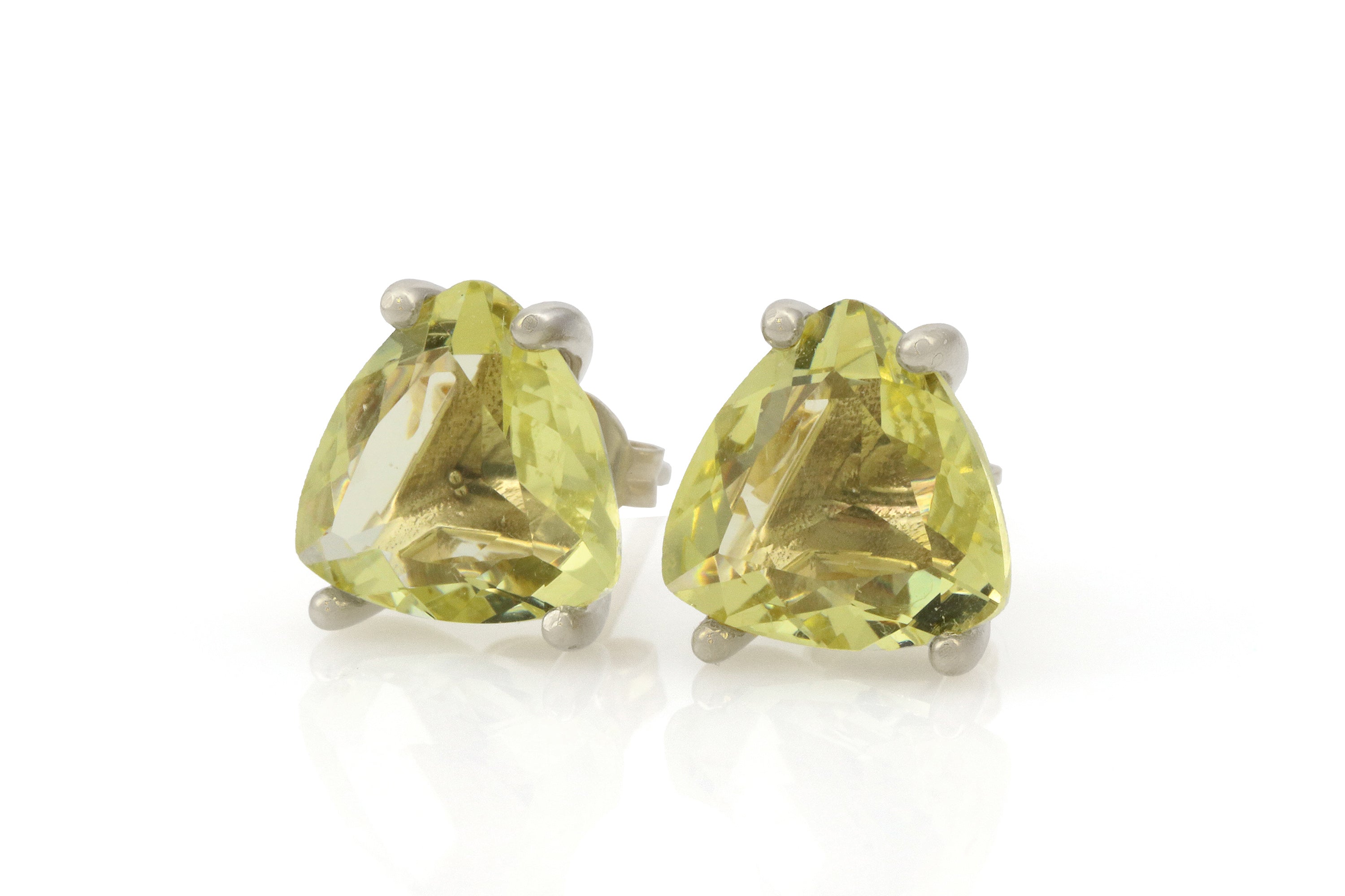 Lustrous Lemon Quartz in 14k Gold Earrings Earrings Anemone Unique