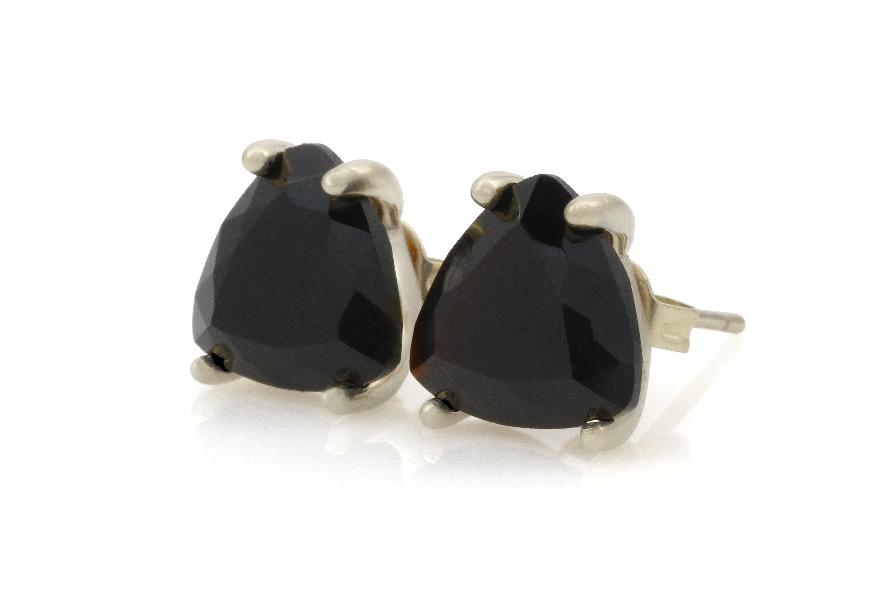 Trilliant Black Onyx Gold Filled Earrings Earrings Anemone Unique