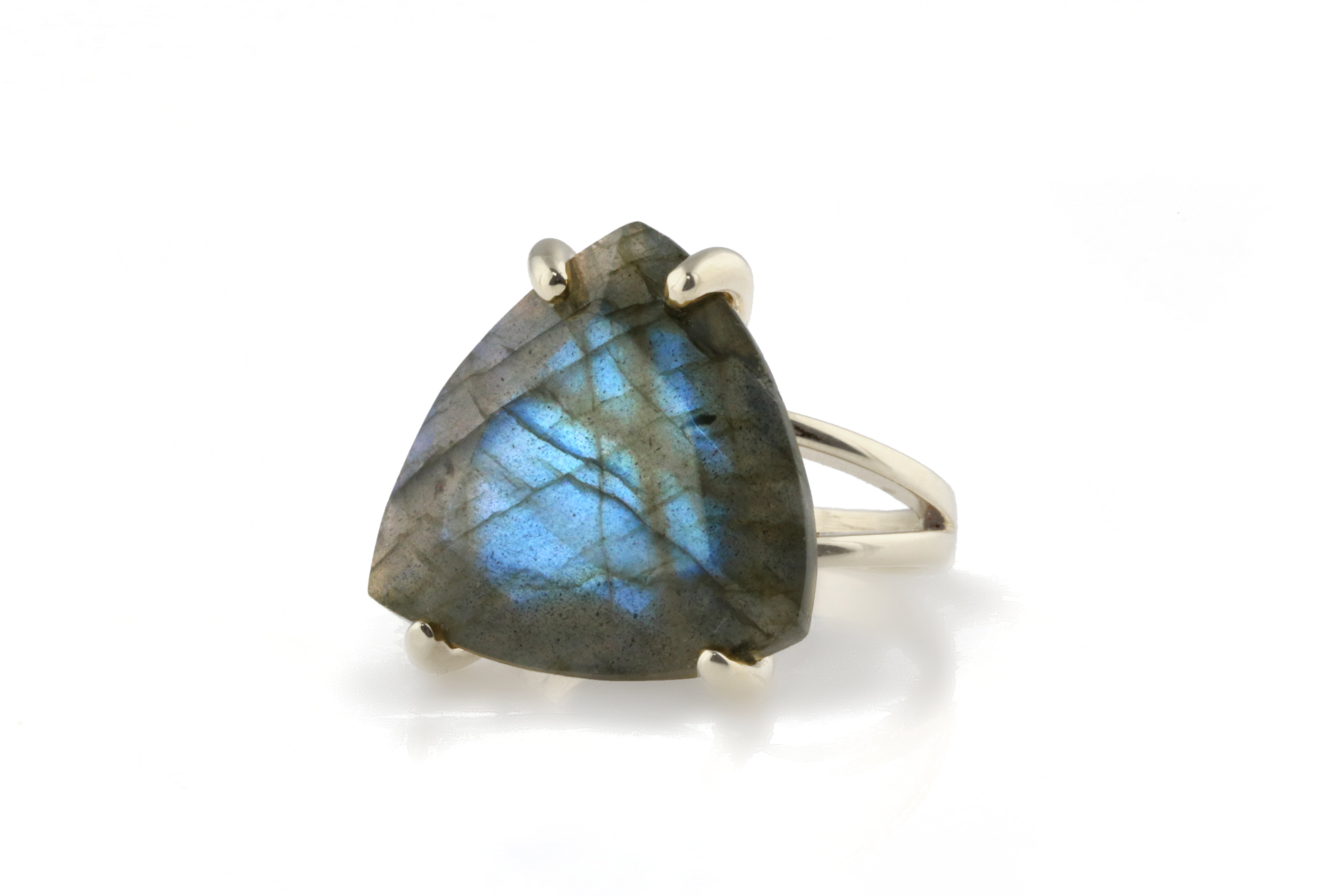 Labradorite Rings in 14k Rose Gold-filled Ring Band Rings Anemone Jewelry