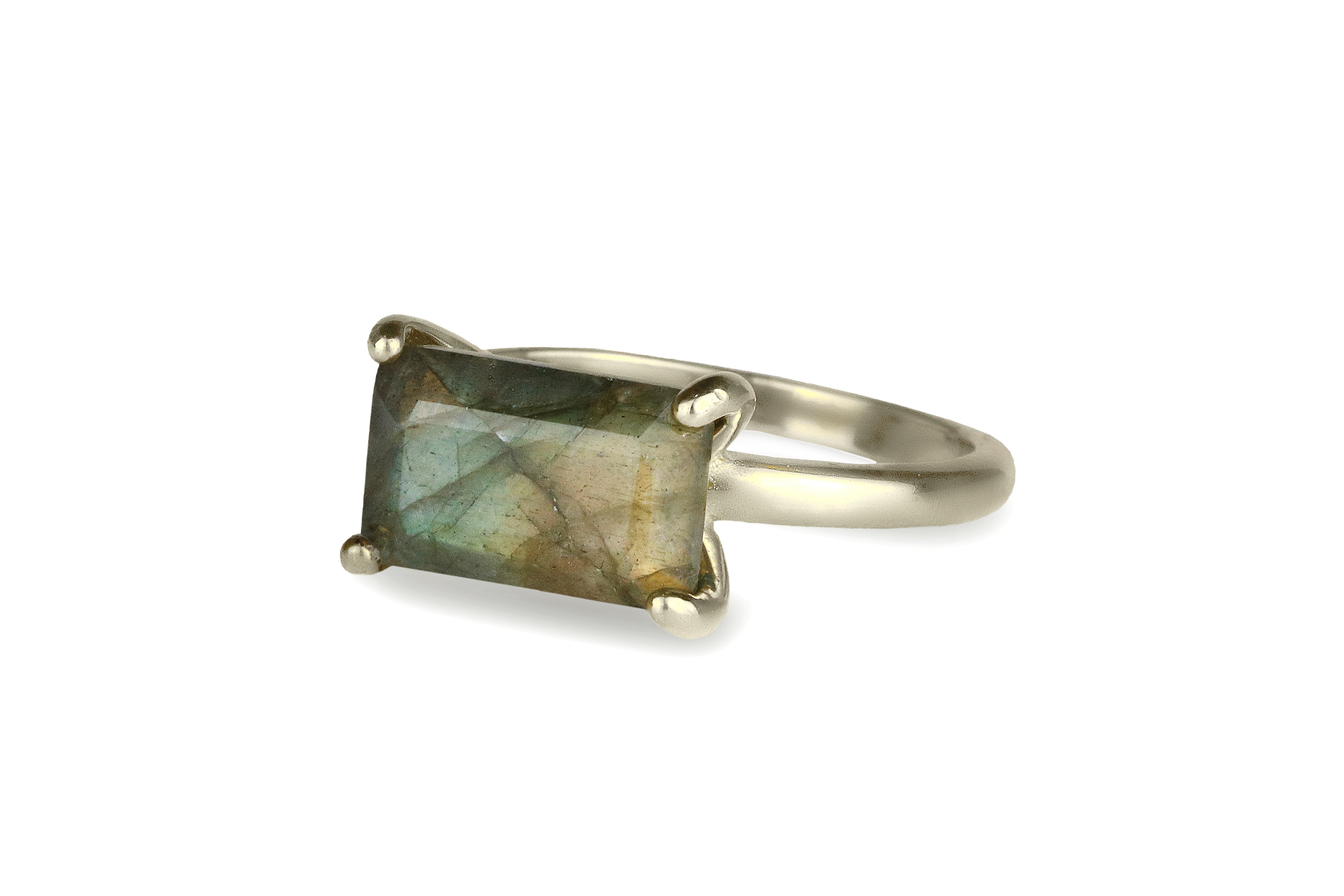 Unique Labradorite Ring in 14k Gold Rings Anemone Unique