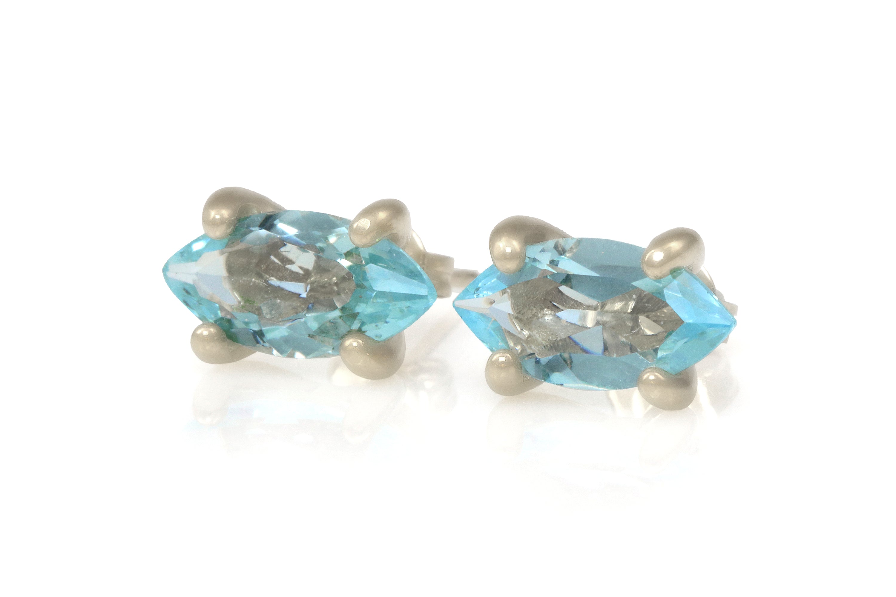 Blue Topaz Gold Filled Earrings Earrings Anemone Unique