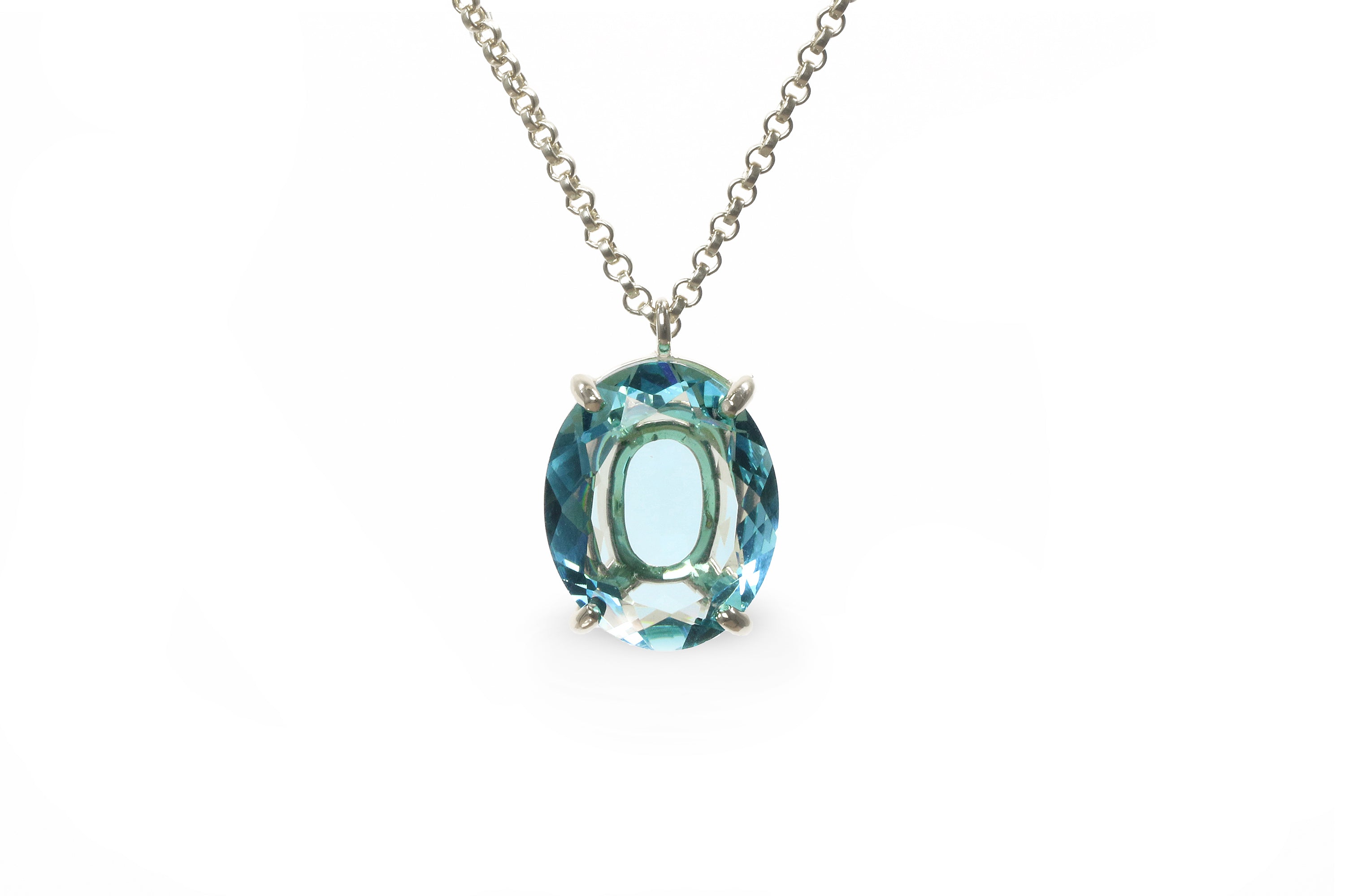 Brilliant Topaz Necklace for Women in 14k Gold necklaces Anemone Jewelry