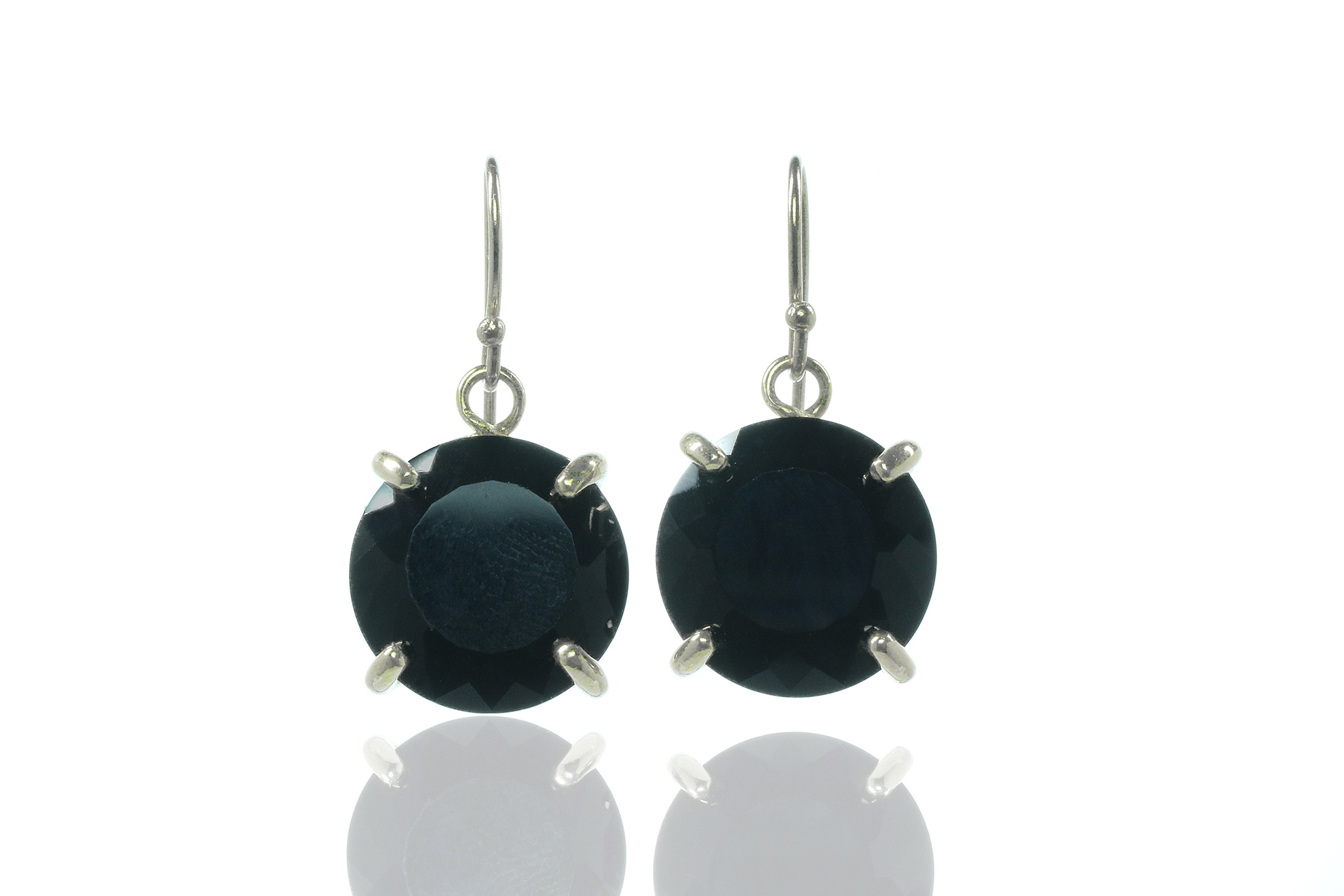 Dangling Black Onyx Gold Earrings Earrings Anemone Jewelry