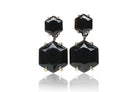 Bold Black Onyx Gold Stud Earrings Earrings Anemone Jewelry