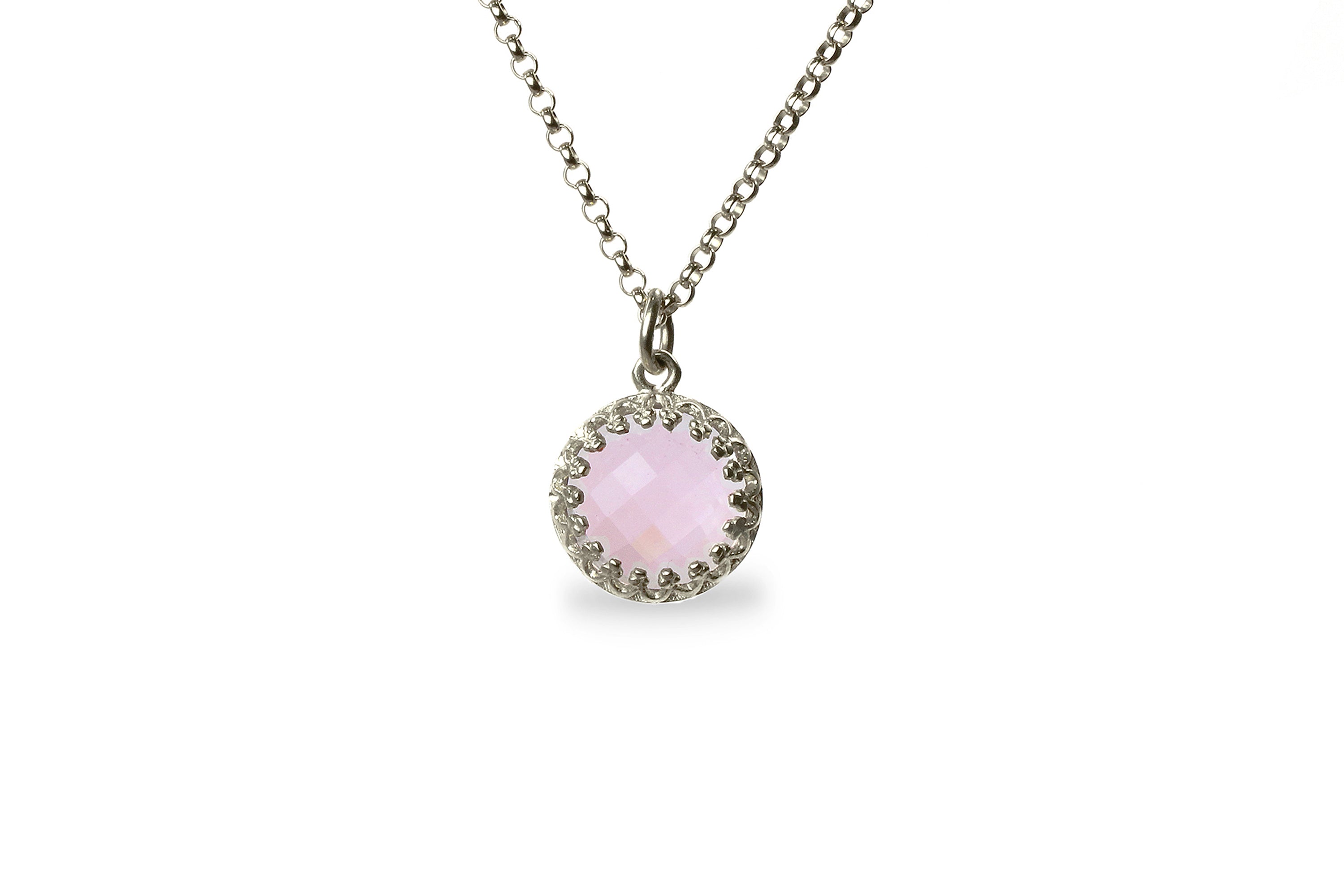 Elegant Rose Quartz 14K Gold Necklace necklaces Anemone Jewelry